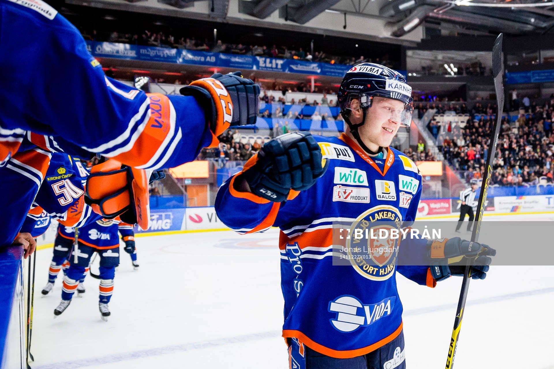 Växjös Tuomas Kiiskinen firar