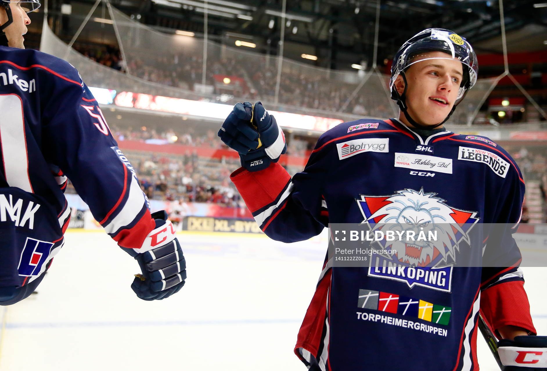 Linköpings Jakub Vrana jublar