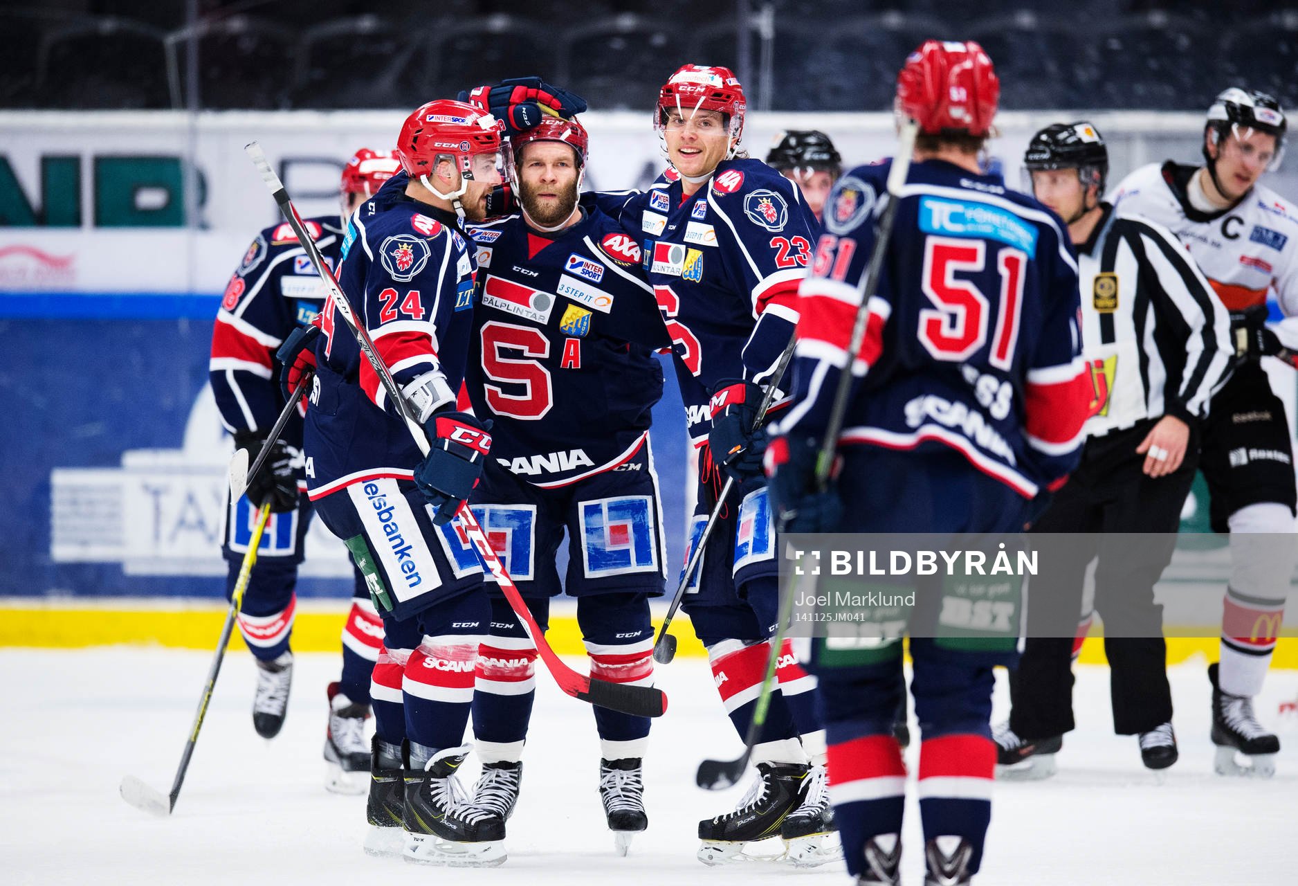 Södertäljes Michal Gulasi, Robert Carlsson och Jonas