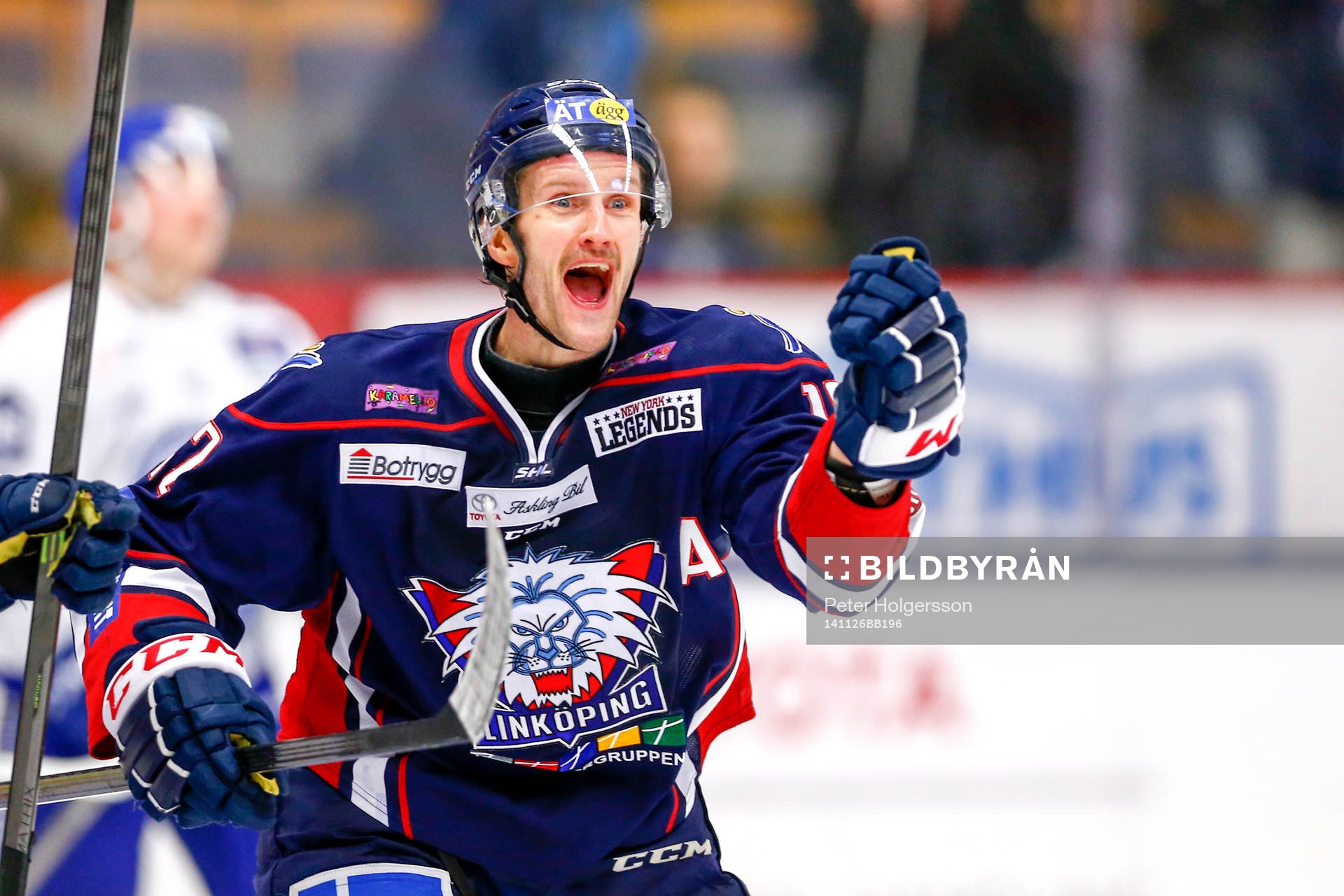 Linköpings Sebastian Karlsson jublar