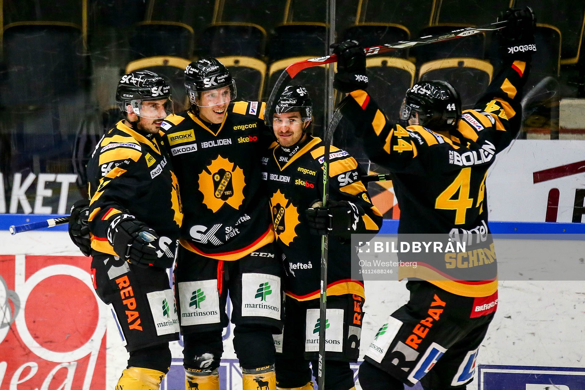 Skellefteås Oscar Sundqvist , Andrew Calof , Rob Schremp