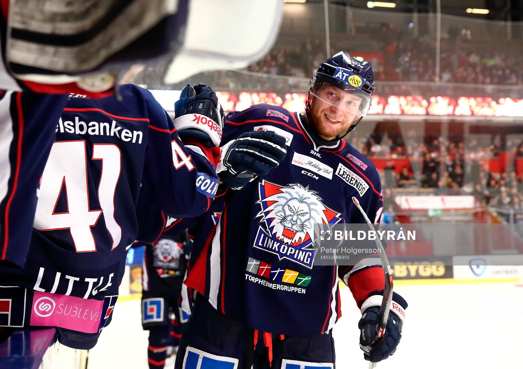 Linköpings Jonas Junland jublar