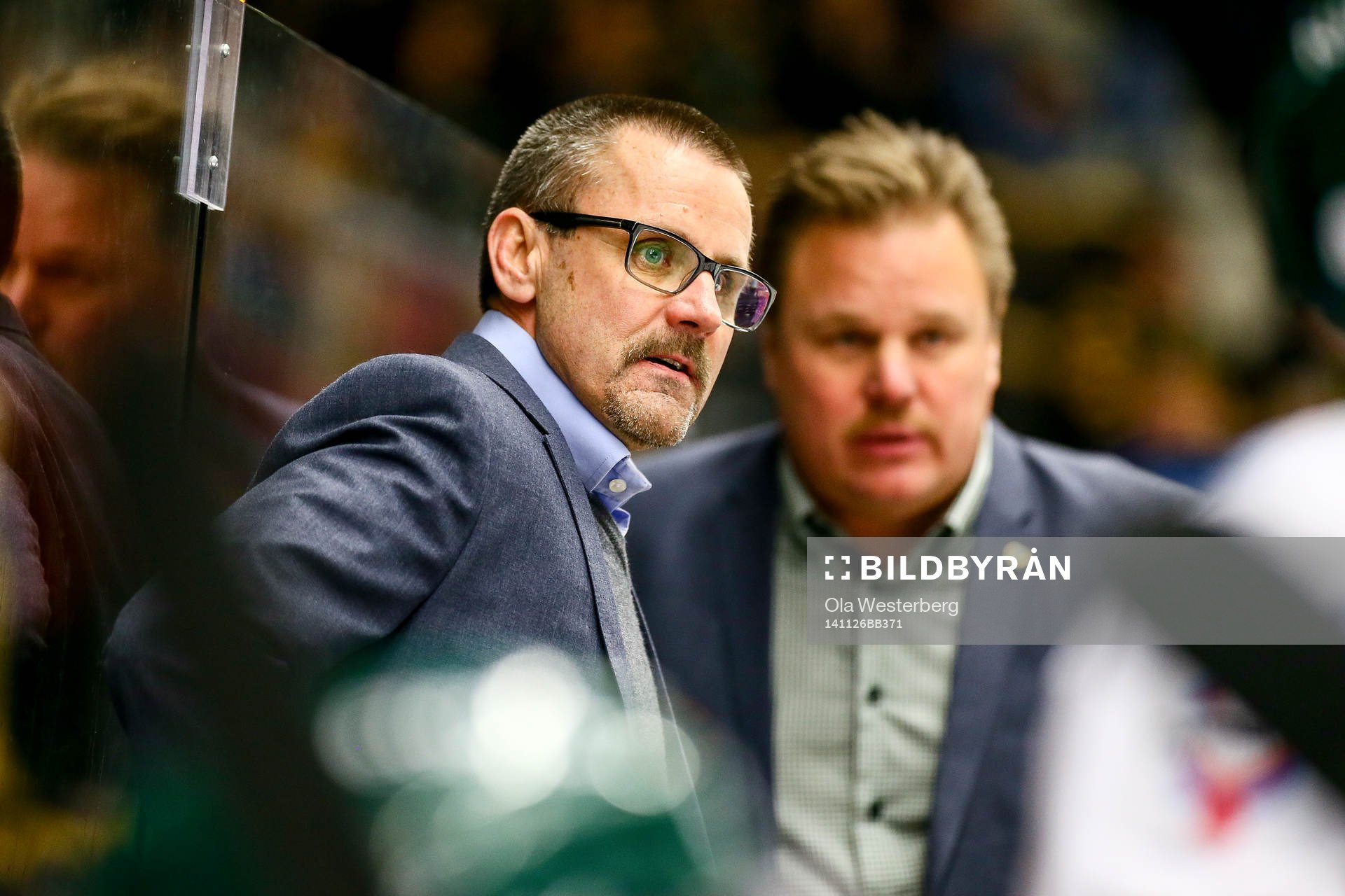 Fäjestads tränare Tommy Samuelsson och Leif Carlsson