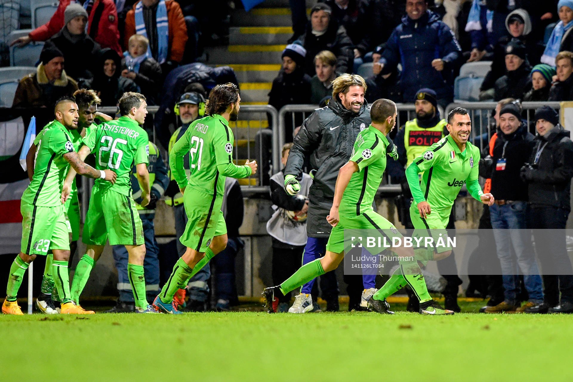 Juventus Carlos Tevez jublar