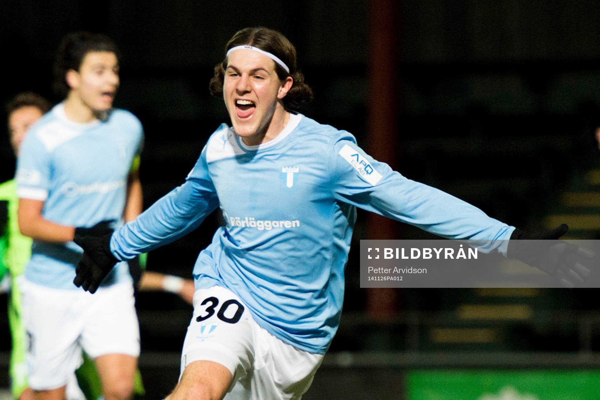 Malmö FFs Oliver Stojanovic Fredin jublar