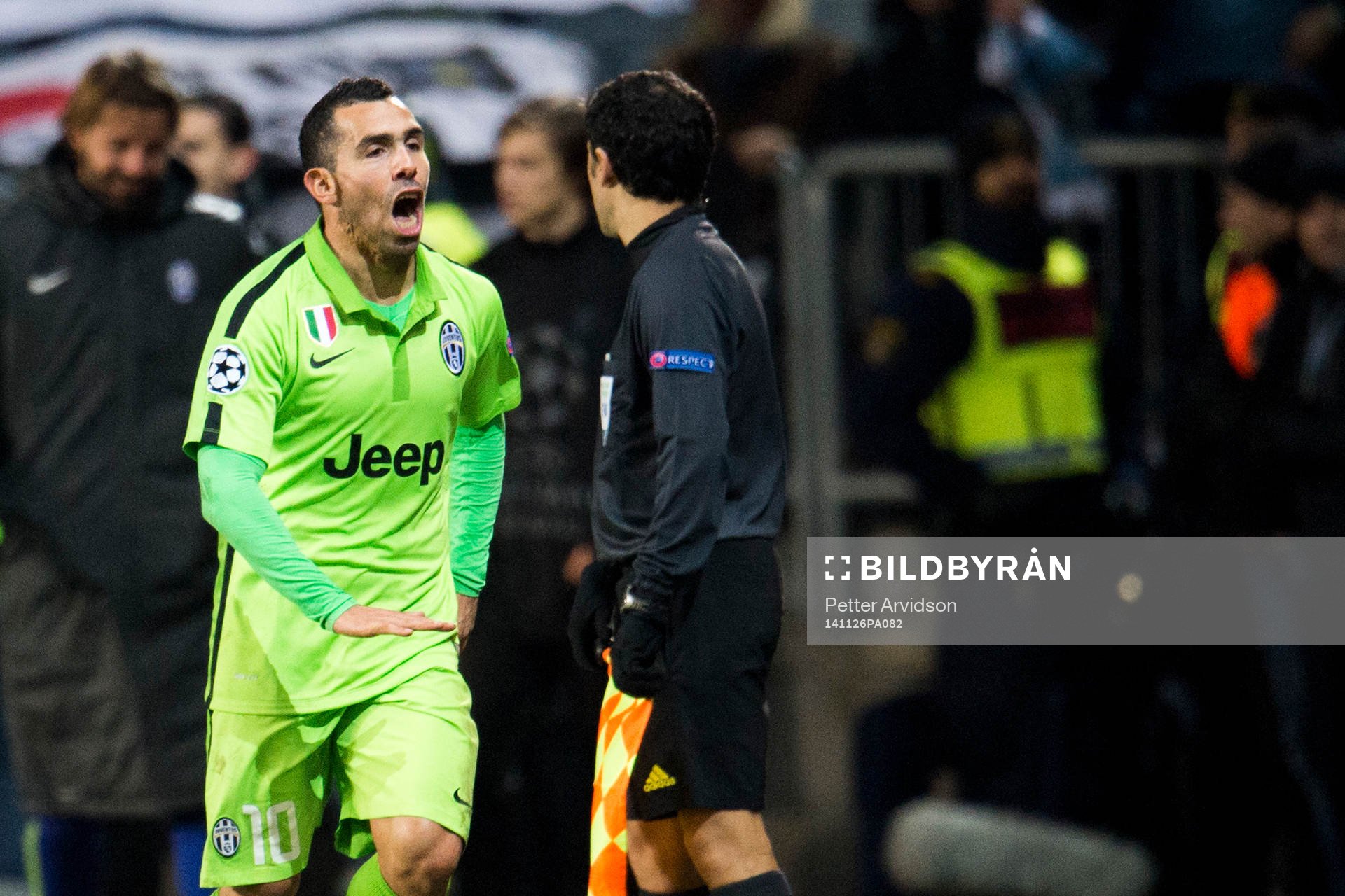 Juventus Carlos Tevez jublar