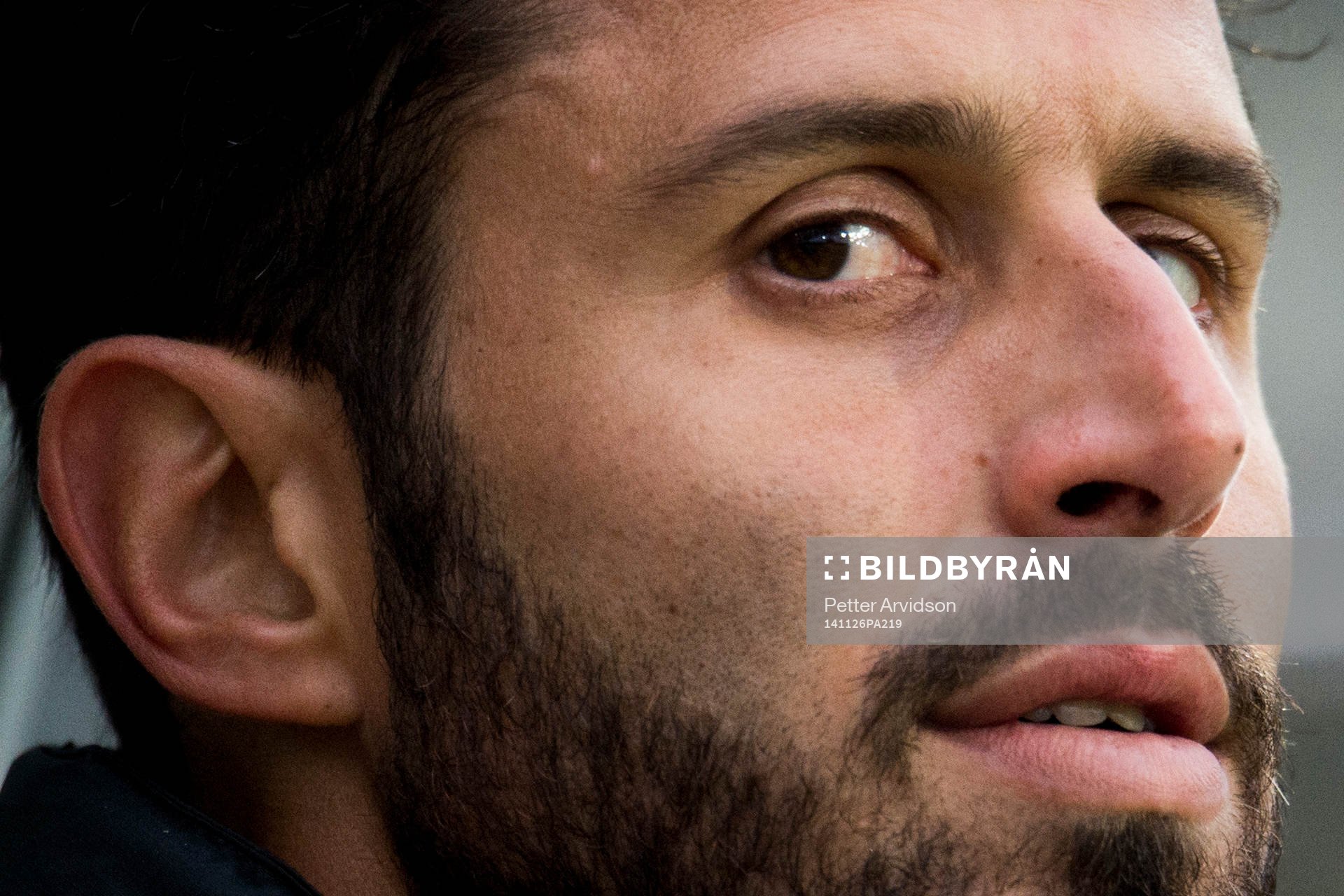 Juventus tränare Fabio Grosso under fotbollsmatchen i UEFA Youth League mellan Malmö FF och Juventus den 26 november 2014 i Malmö.