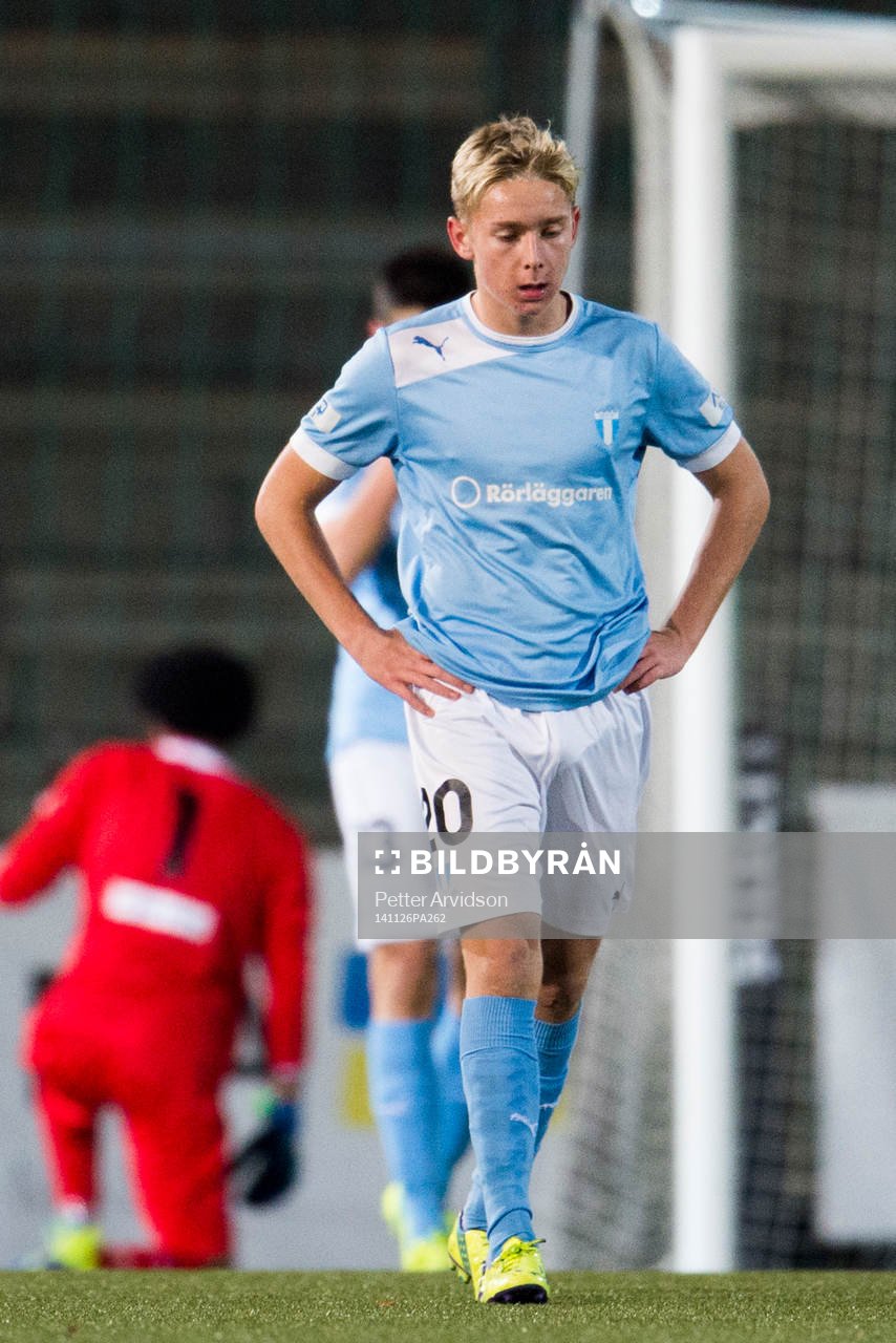 Malmö FFs Johan Brannefalk deppar