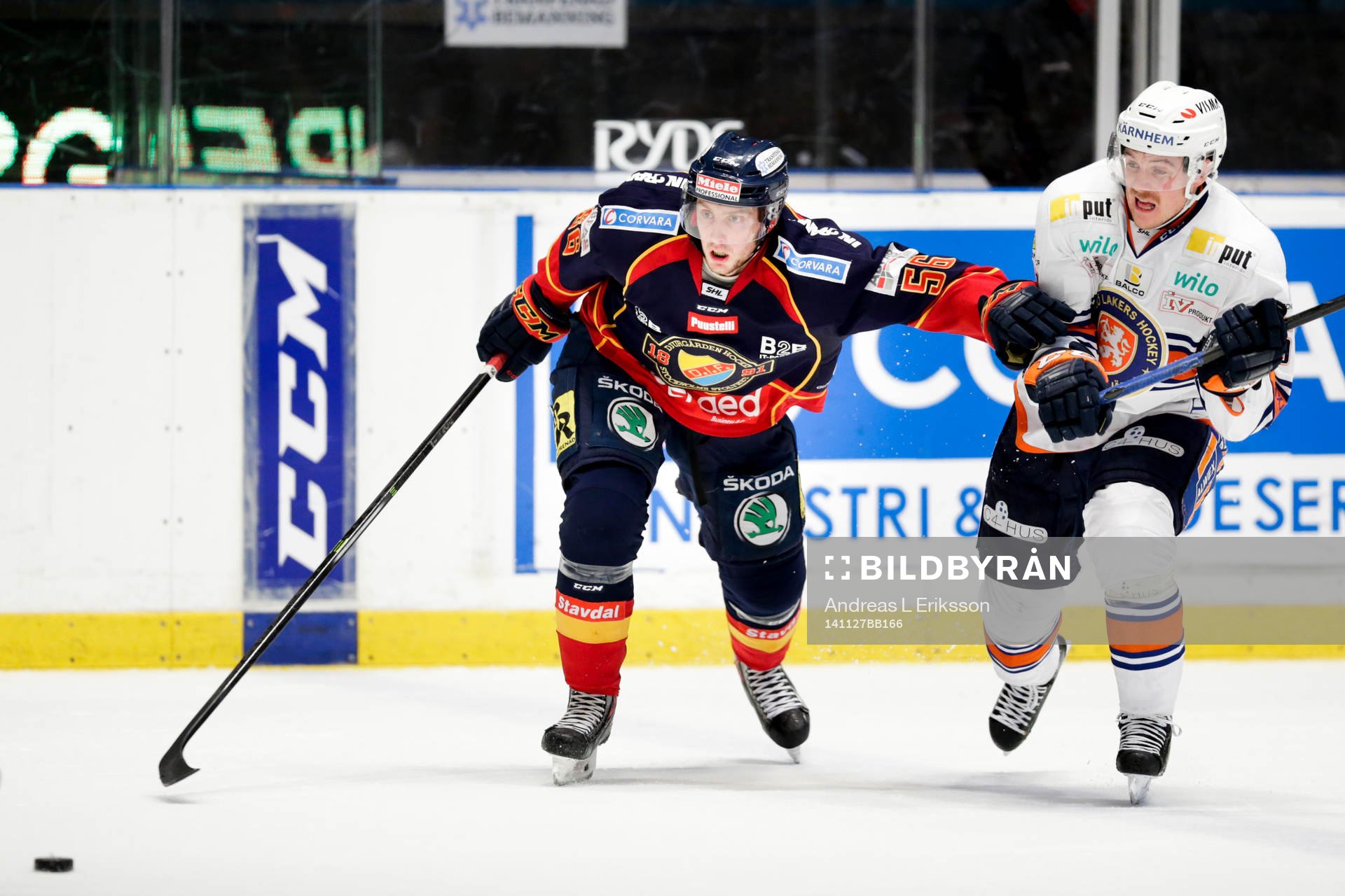 Djurgårdens Robin Norell och Växjös Erik Josefsson
