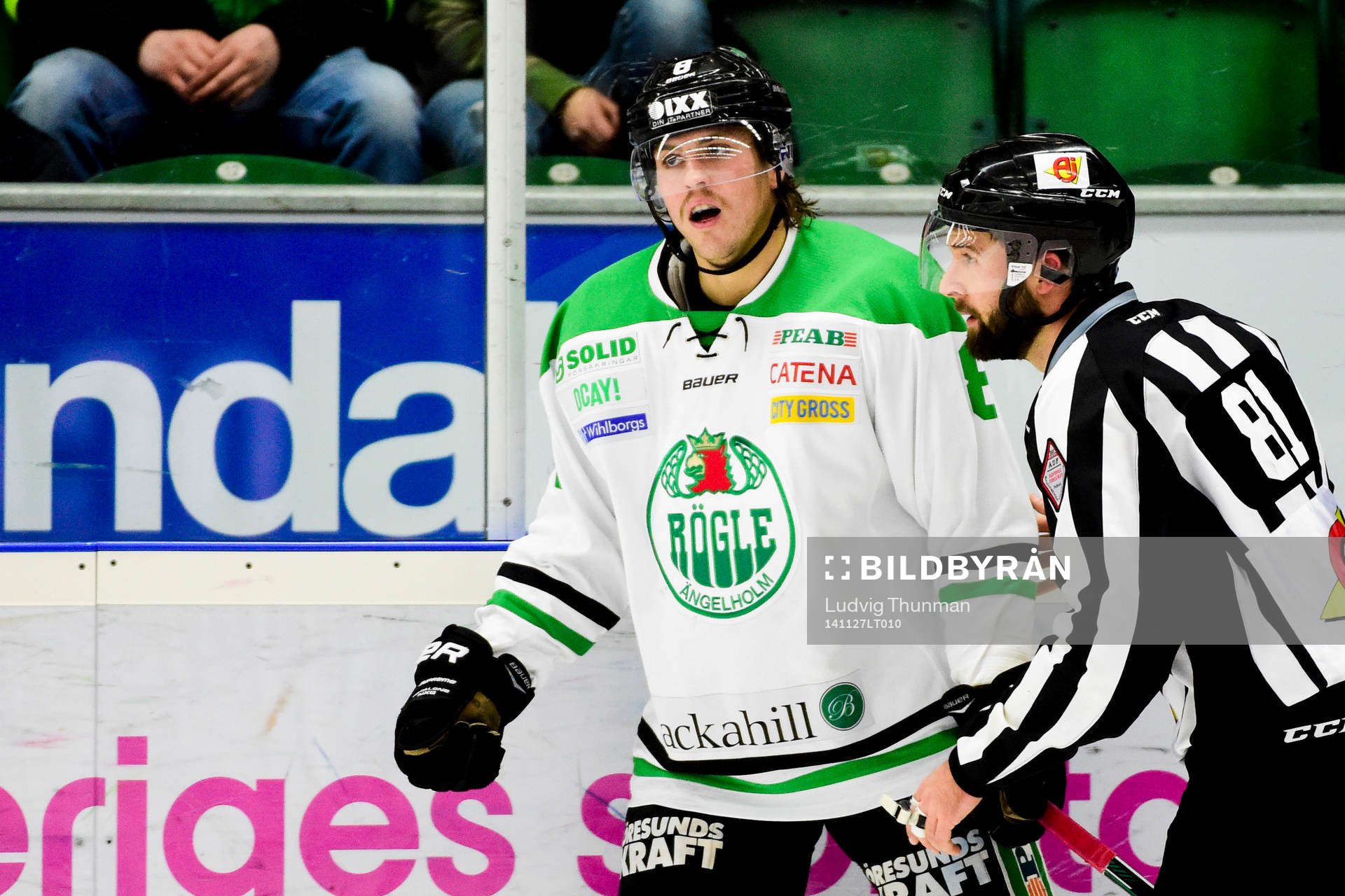 Rögles Sebastian Stålberg visas ut 2 + 10 minuter