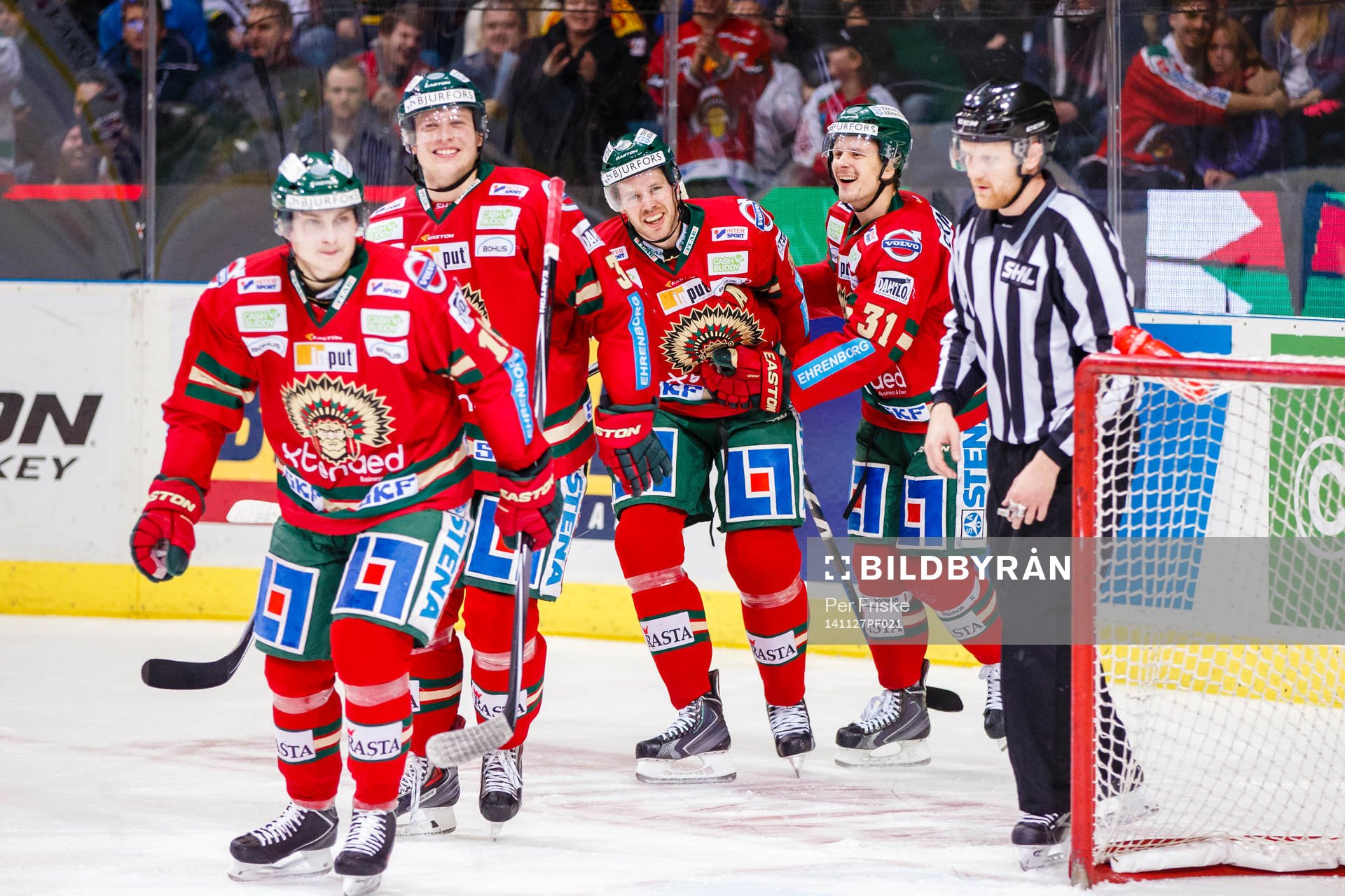 Frölundas Anton Blidh, Oliver Bohm, Christian Bäckman och