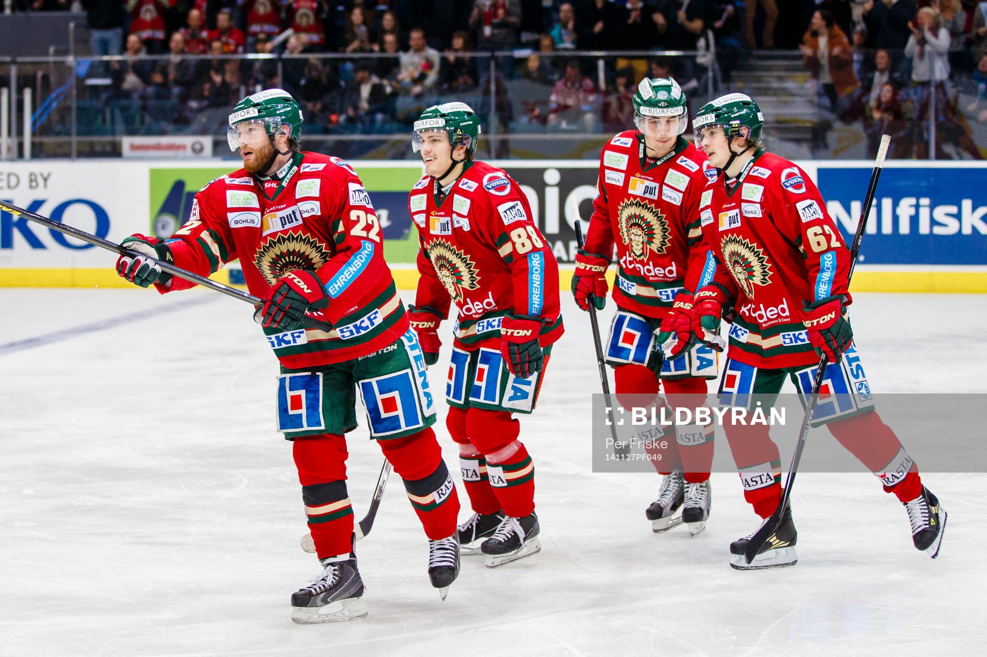 Frölundas Robin Figren, Andreas Johnson, Erik Gustavsson