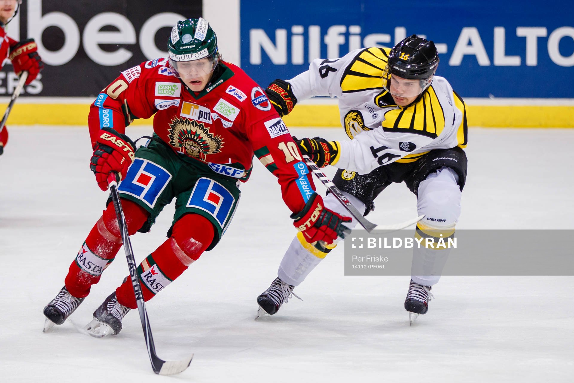 Frölundas Mattias Janmark och Brynäs Oscar Eklund