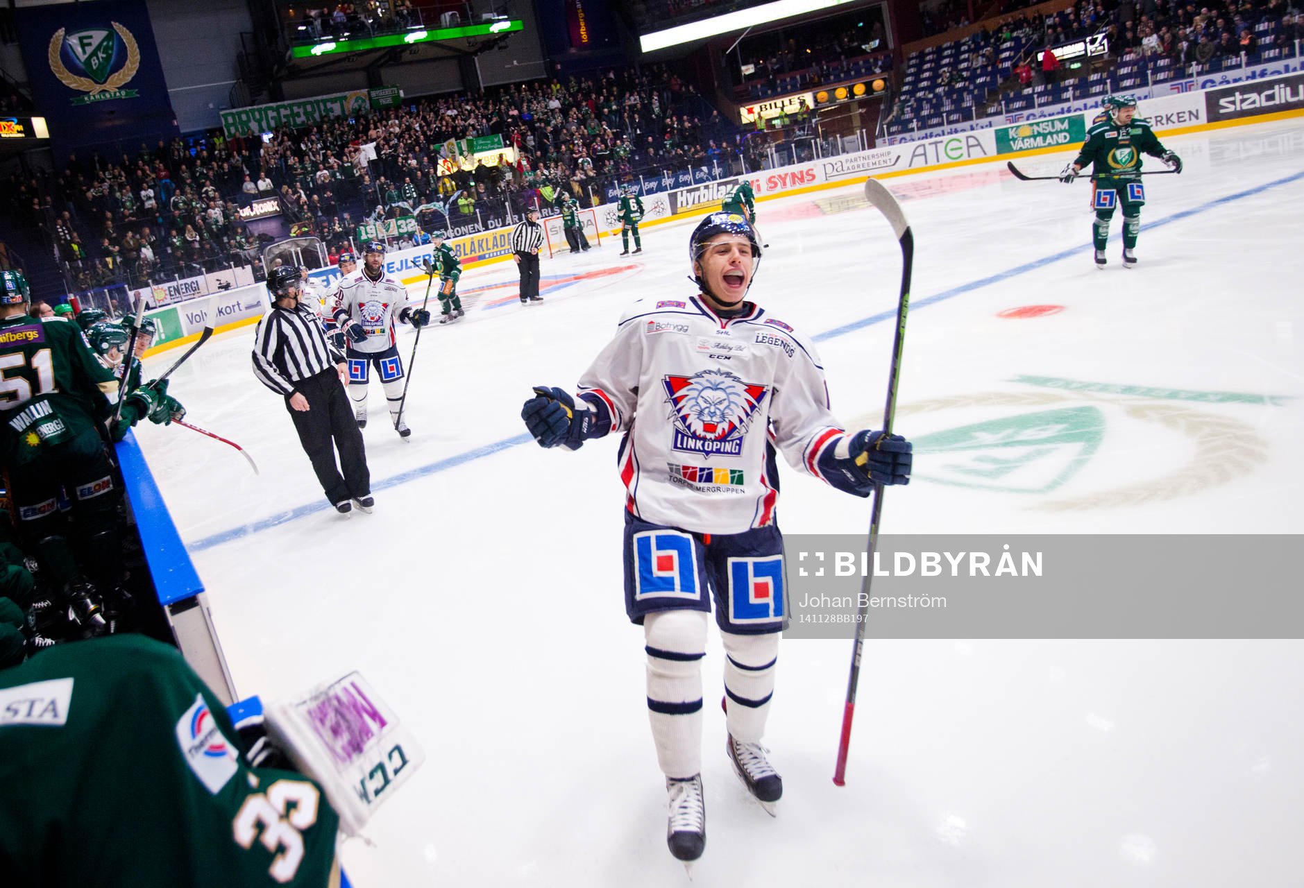 Linköpings Jakub Vrana jublar