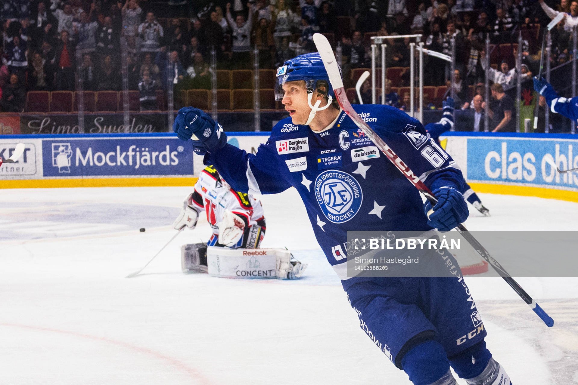 Leksands  Johan Ryno jublar