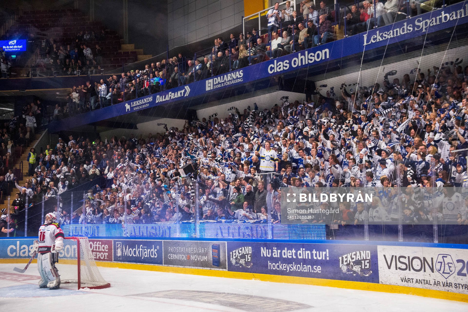 Leksands supportrar jublar
