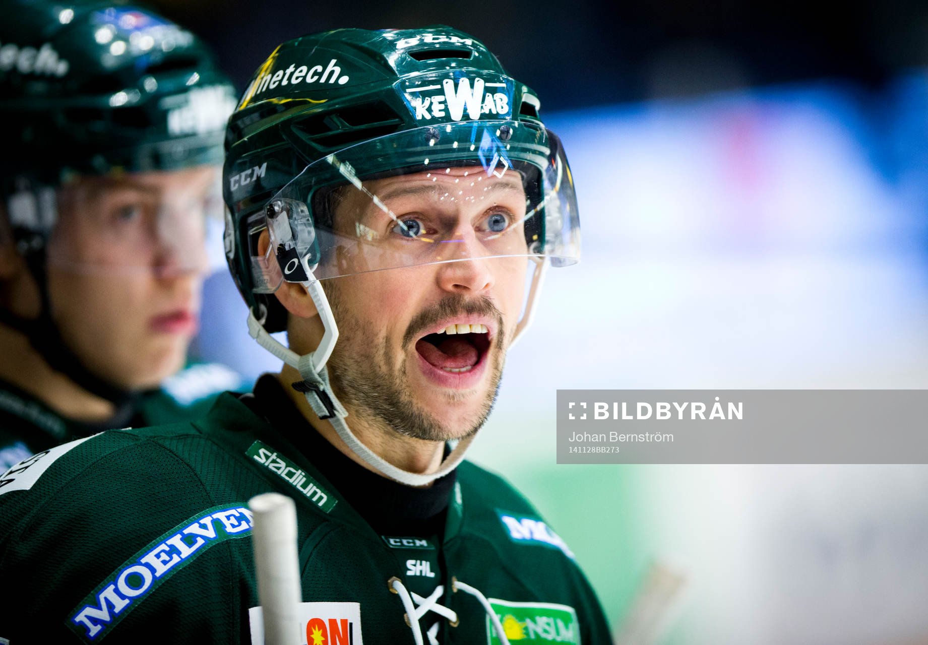Färjestads Rickard Wallin är arg
