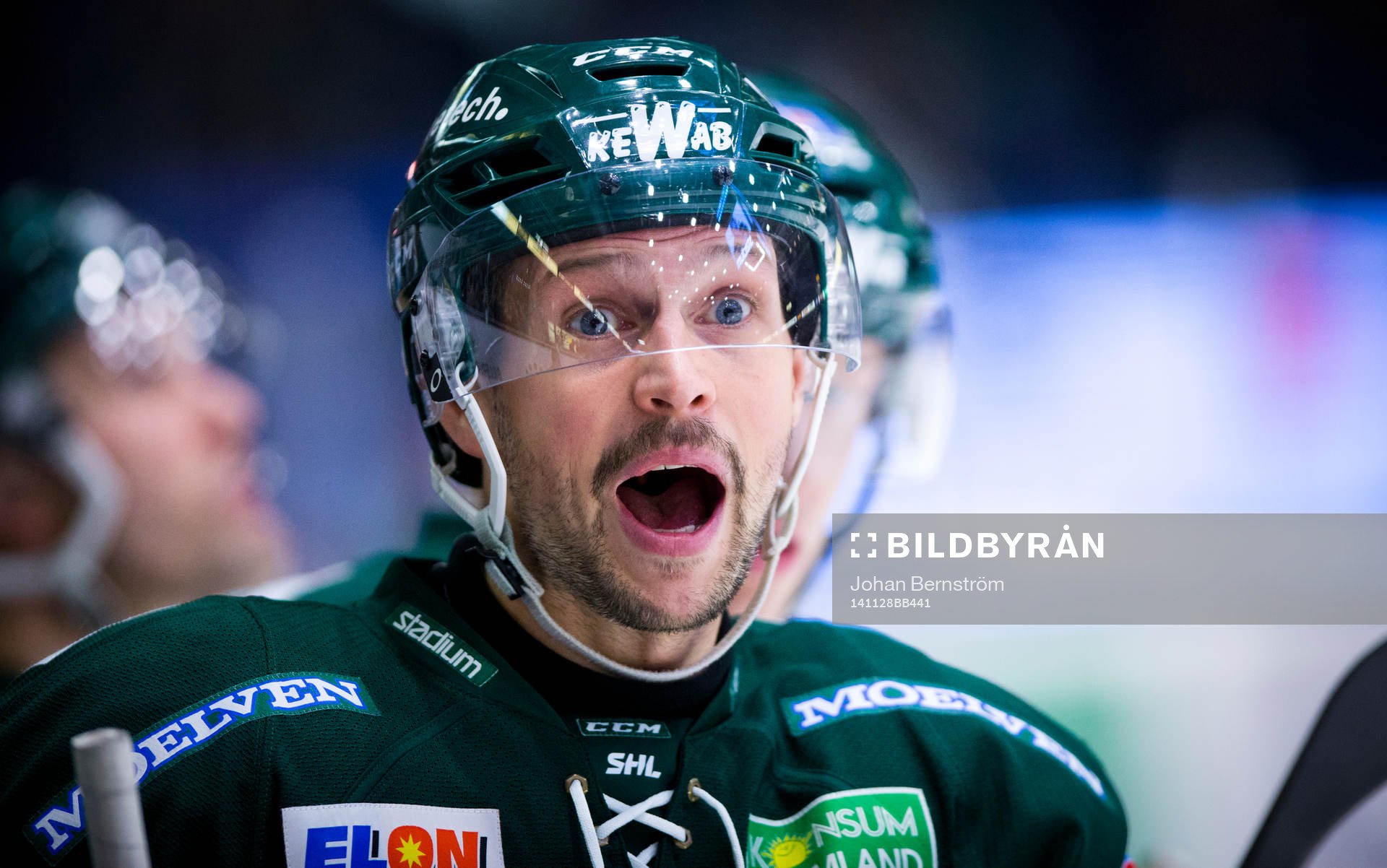 Färjestads Rickard Wallin är arg