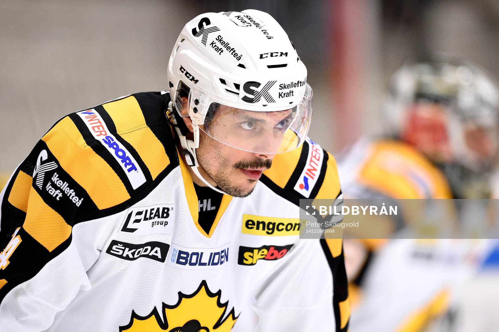 Skellefteås Daniel Widing på uppvärmningen