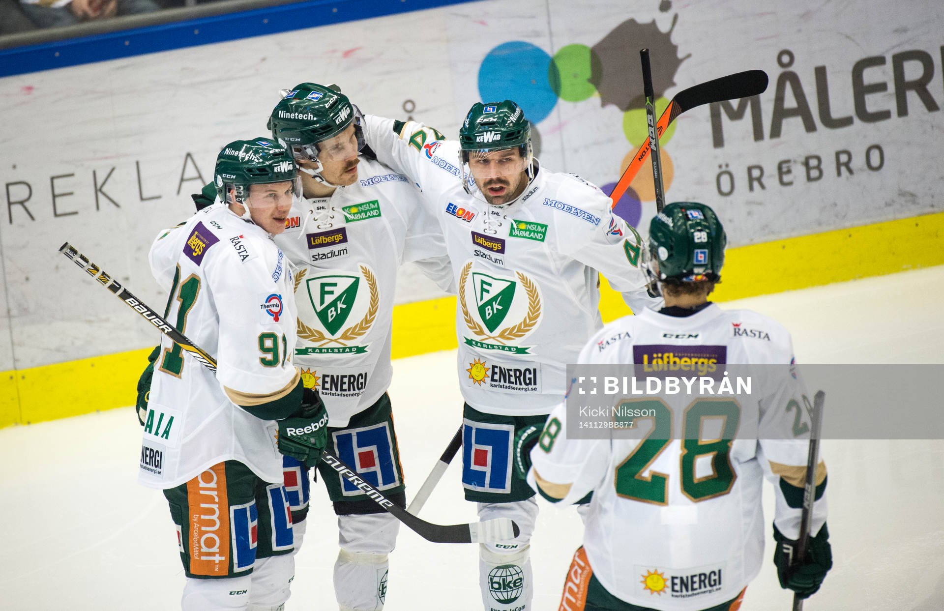 Färjestads Anssi Salmela jublar