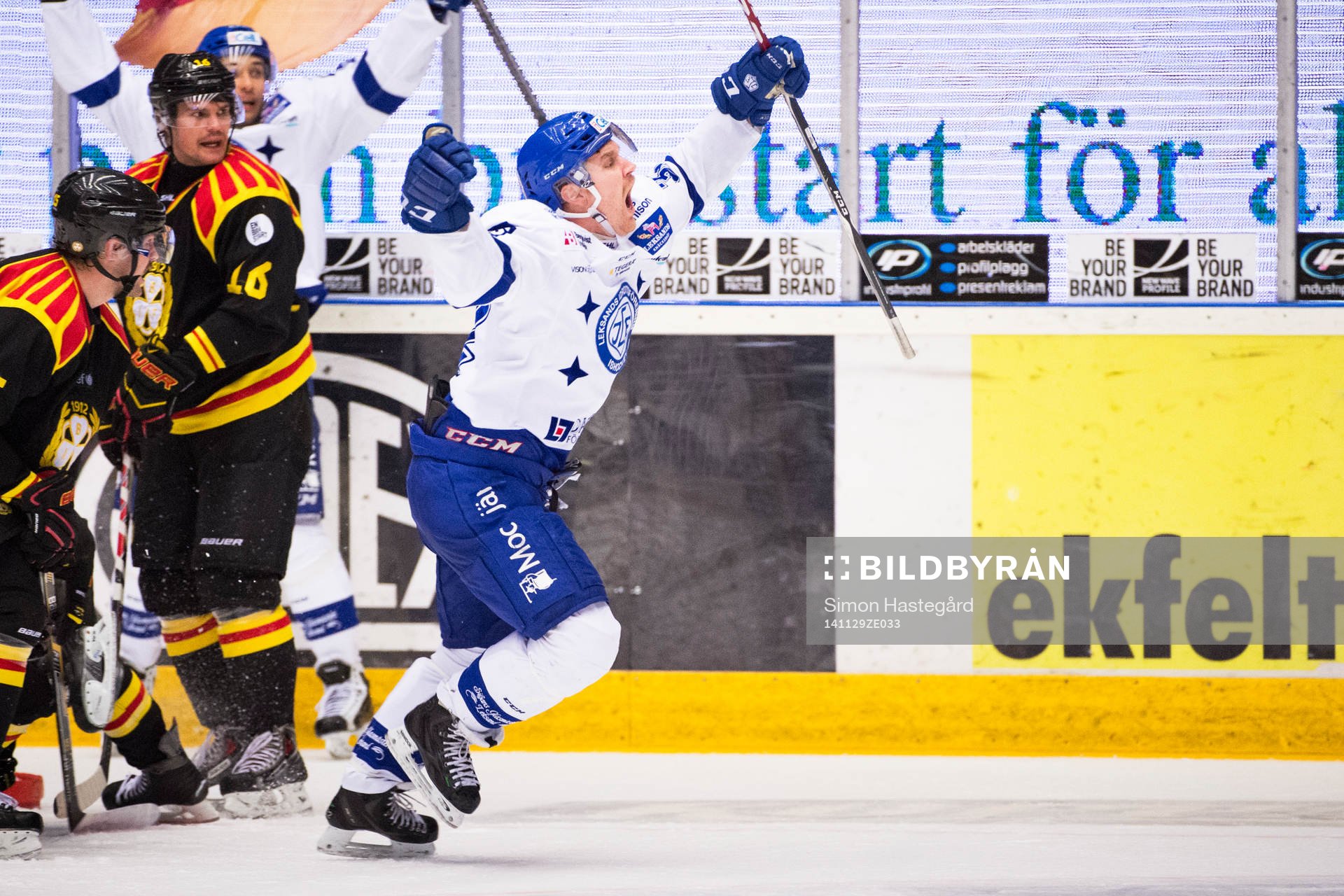 Leksands Jens Bergenström  jublar
