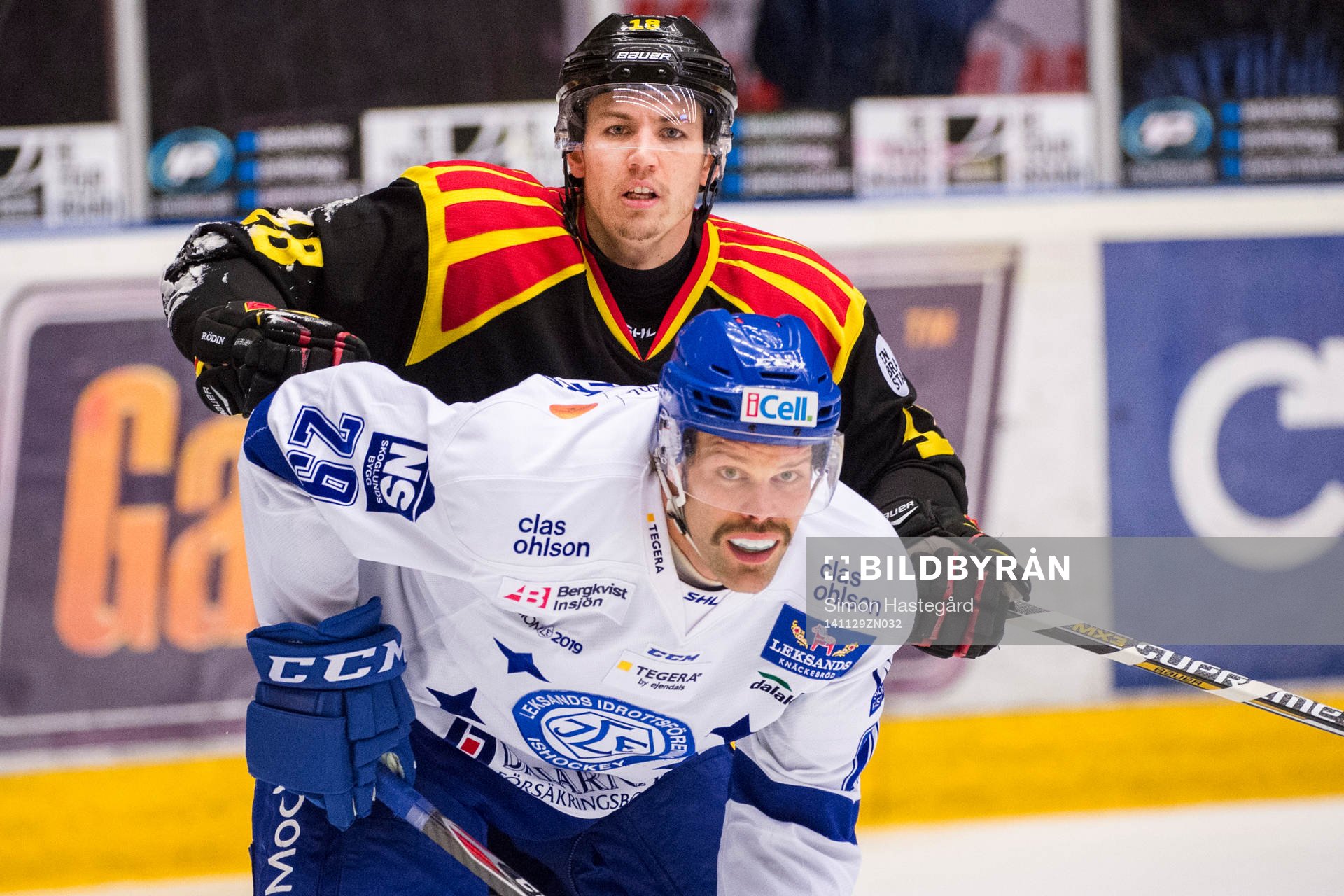 Brynäs Anton Rödin och Leksands  Jens Bergenström