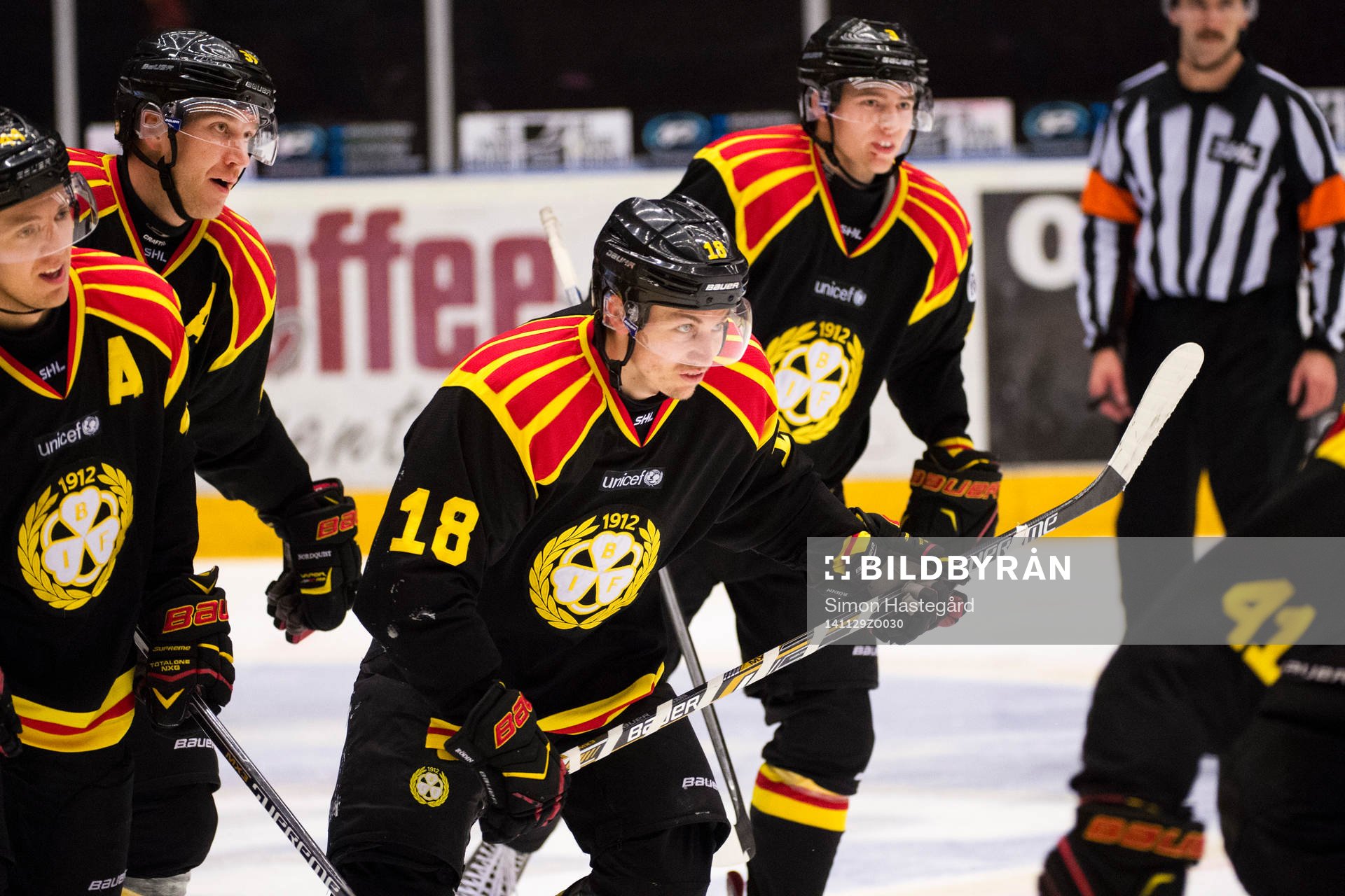 Brynäs Jacob Blomqvist, Jonas Nordquist, Anton Rödin och