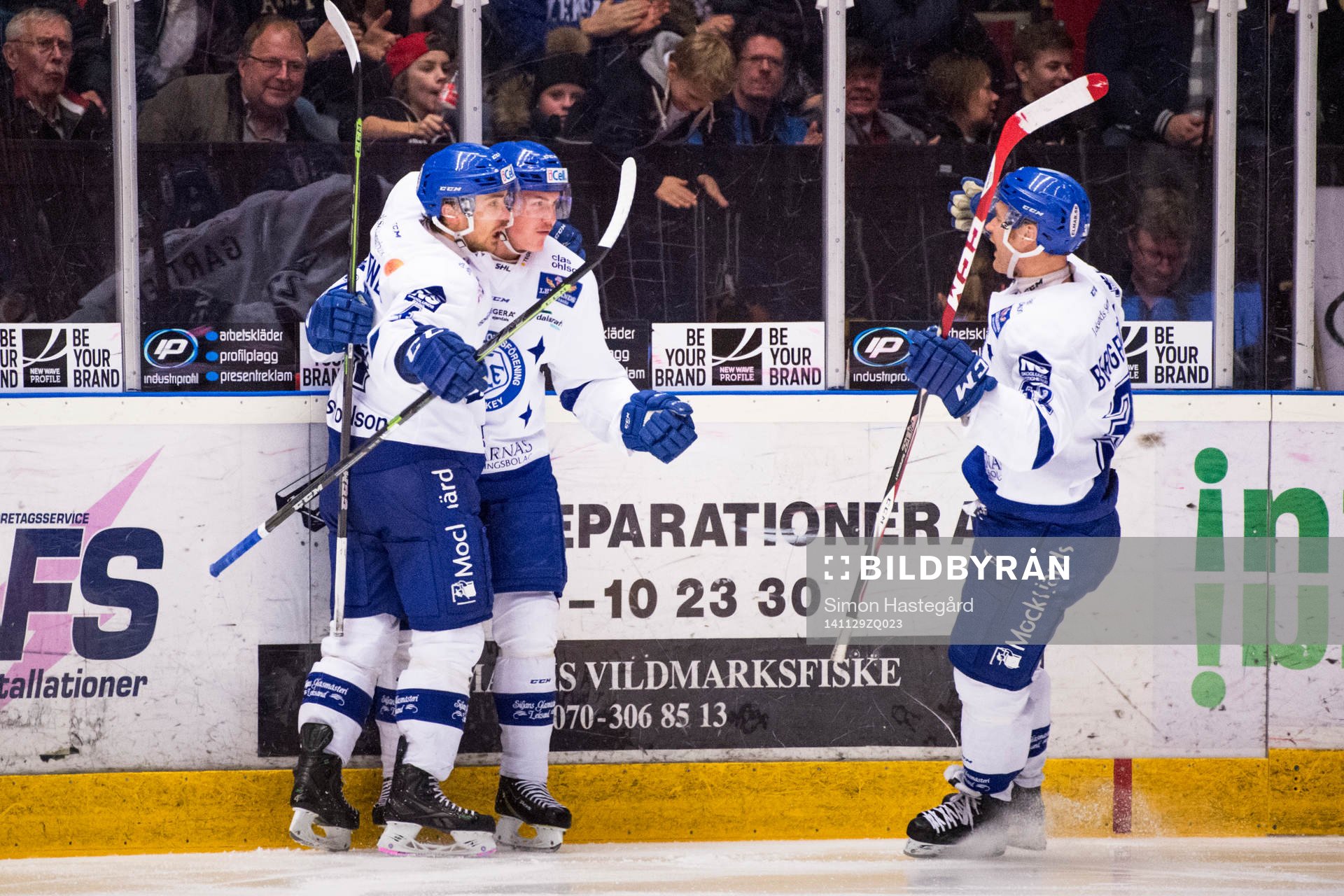 Leksands Robin Gartner , Martin Grönberg  och Jens
