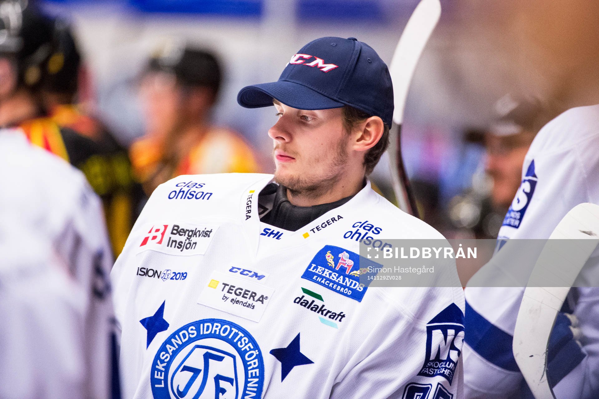 Leksands målvakt Viktor Scherrieble