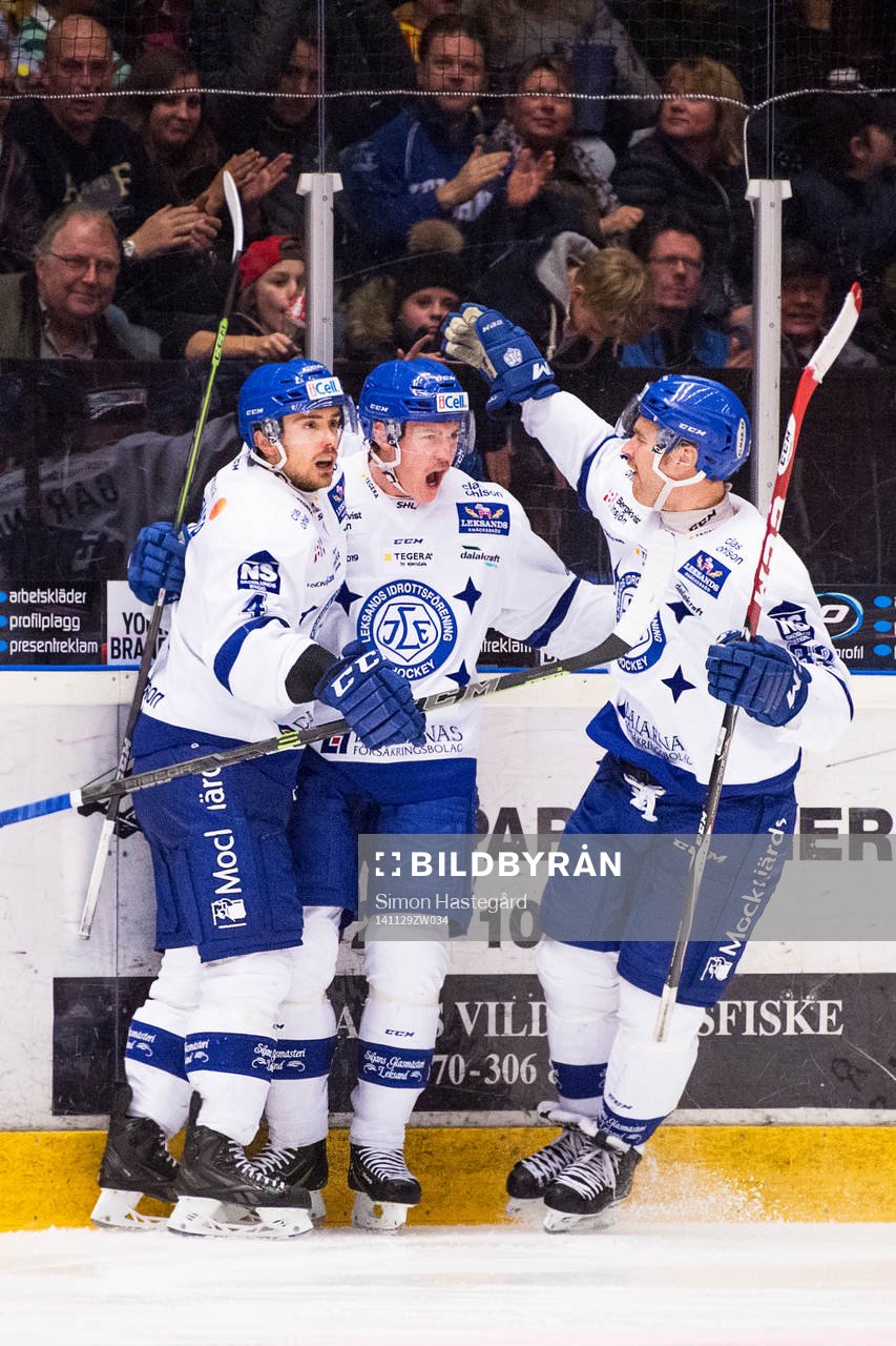 Leksands Robin Gartner , Martin Grönberg  och Jens