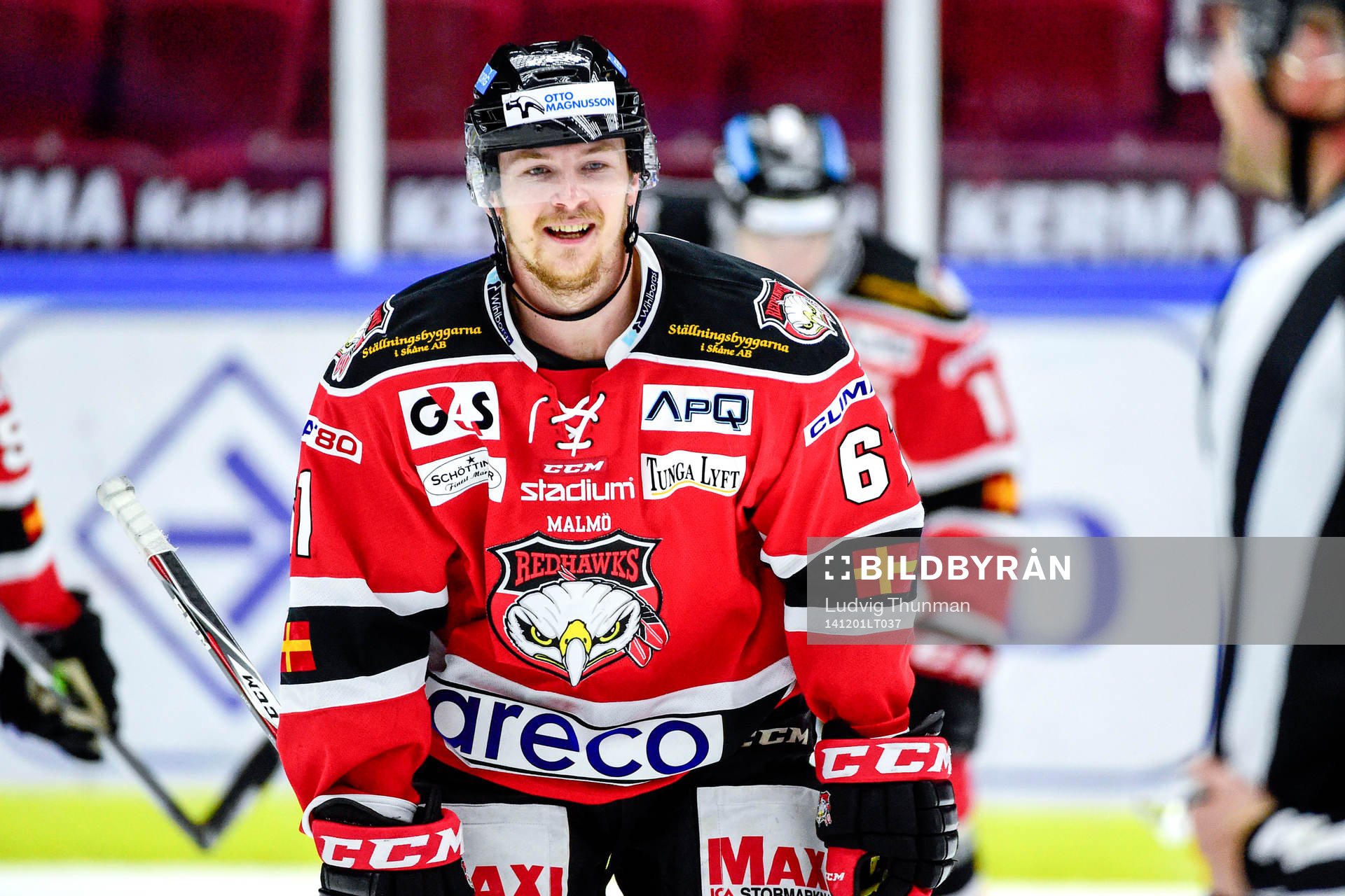 Malmö Redhawks Nicklas Jadeland jublar