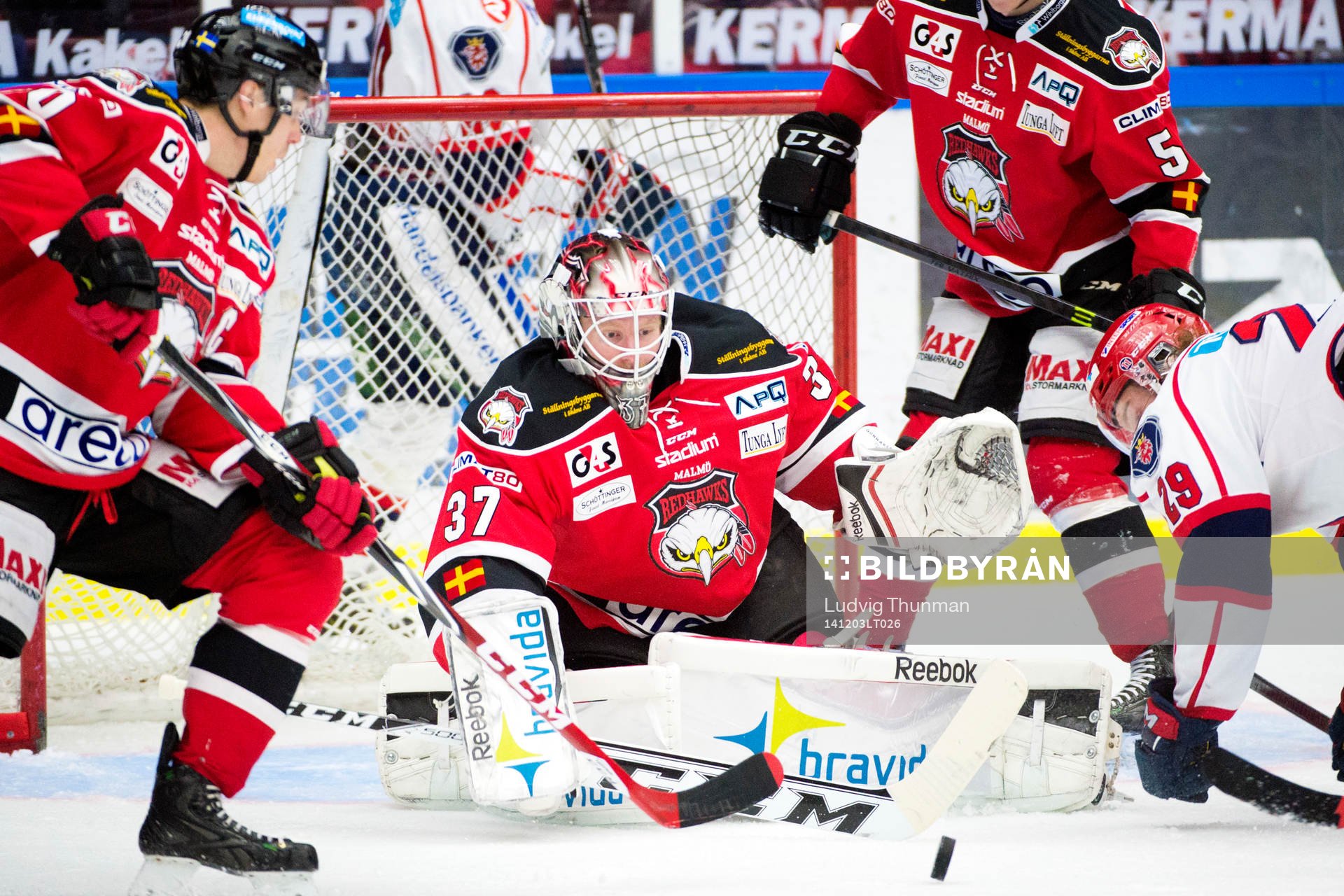 Malmö Redhawks målvakt Jonas Gunnarsson