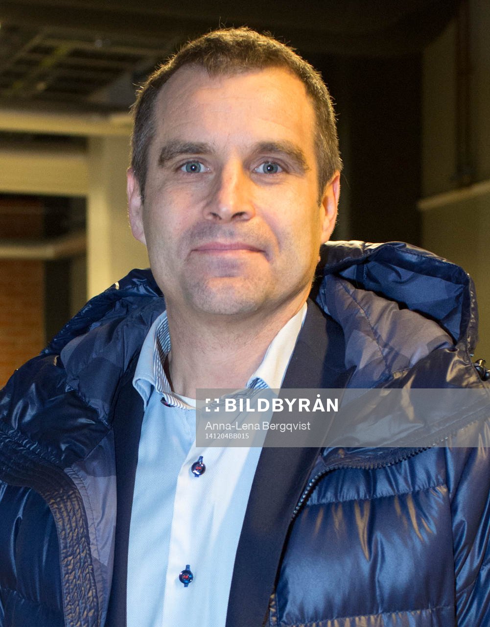 C-Mores Stefan Klemetz innan ishockeymatchen i SHL mellan