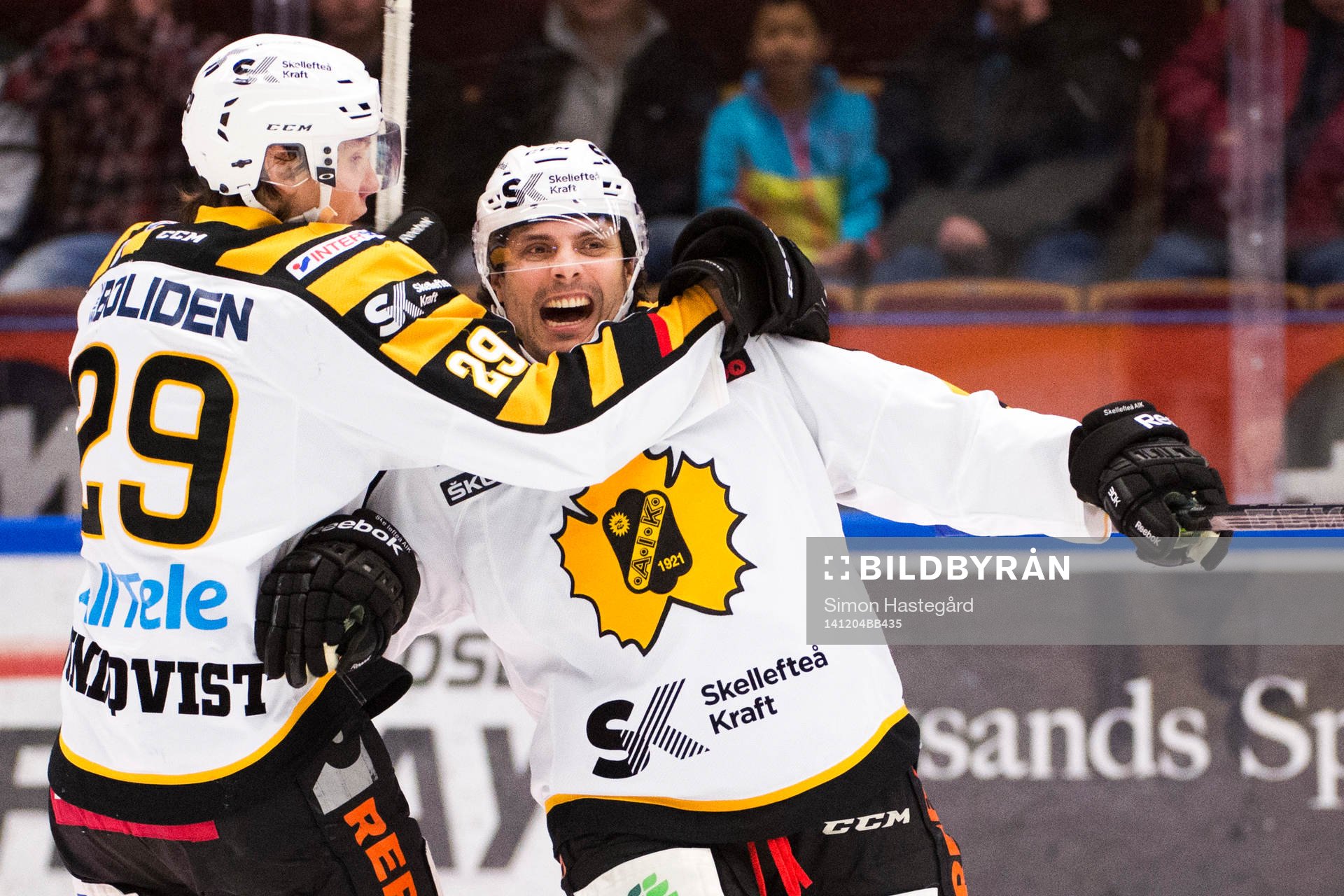Skellefteås Daniel Widing jublar