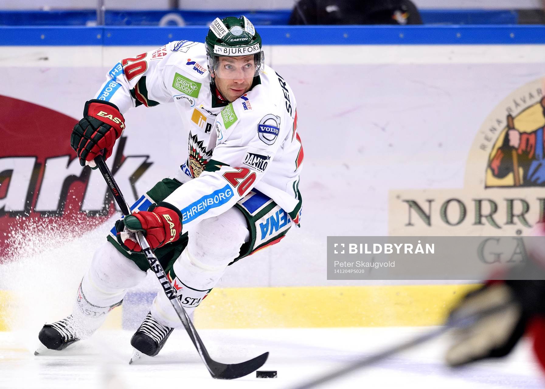 Frölundas Joel Lundqvist med pucken
