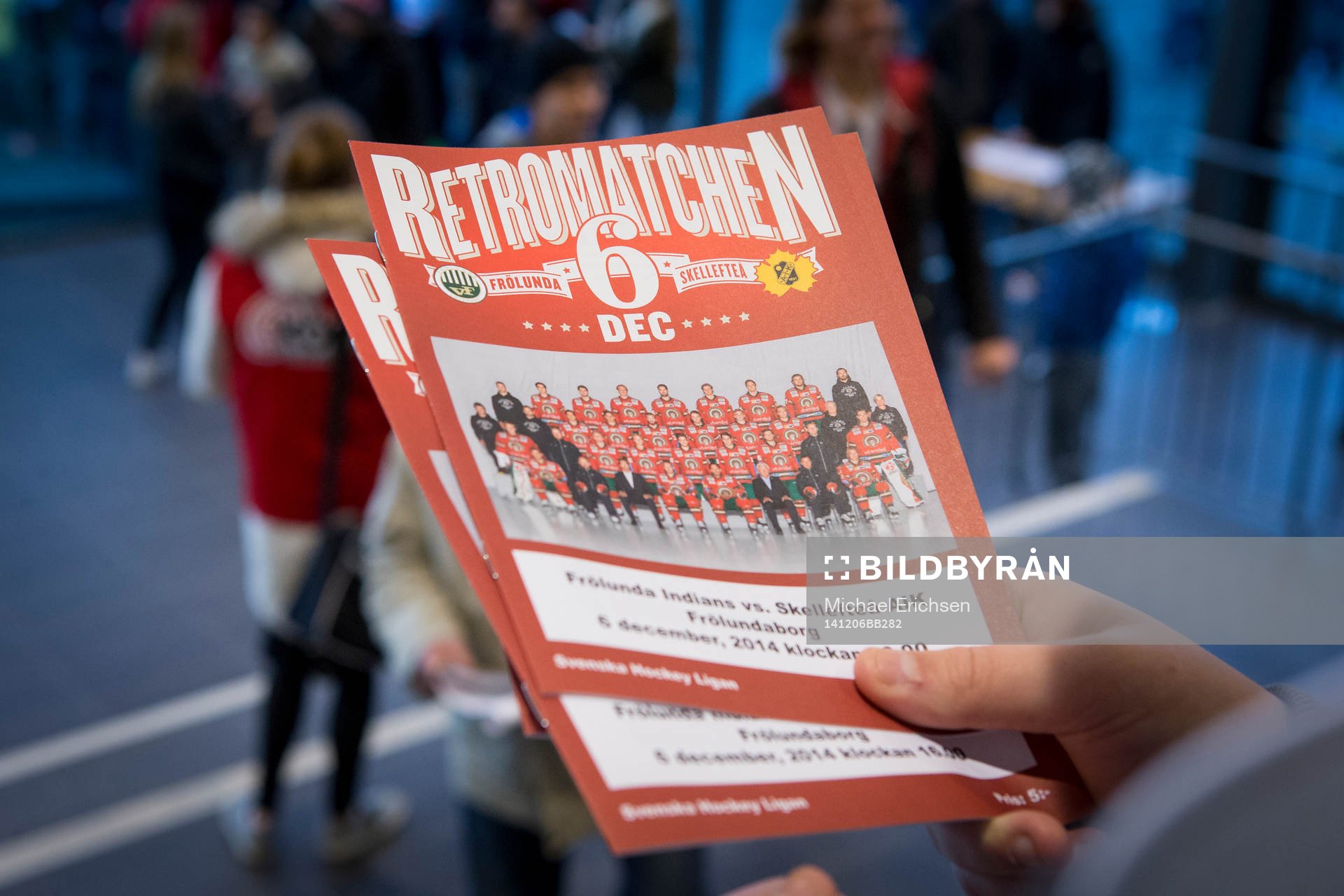 Matchprogram till ishockeymatchen i SHL mellan Frölunda