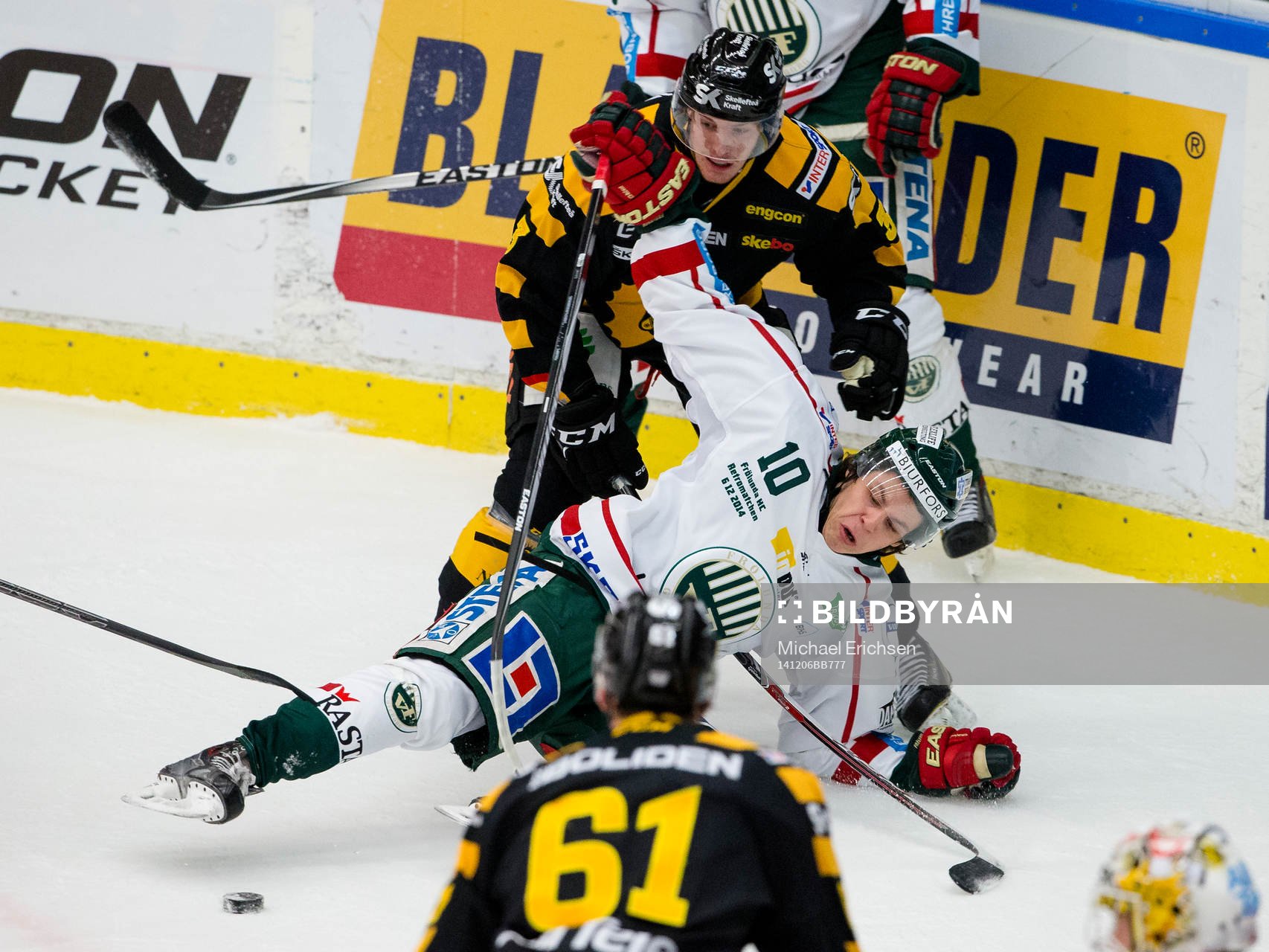Frölundas Mattias Janmark faller