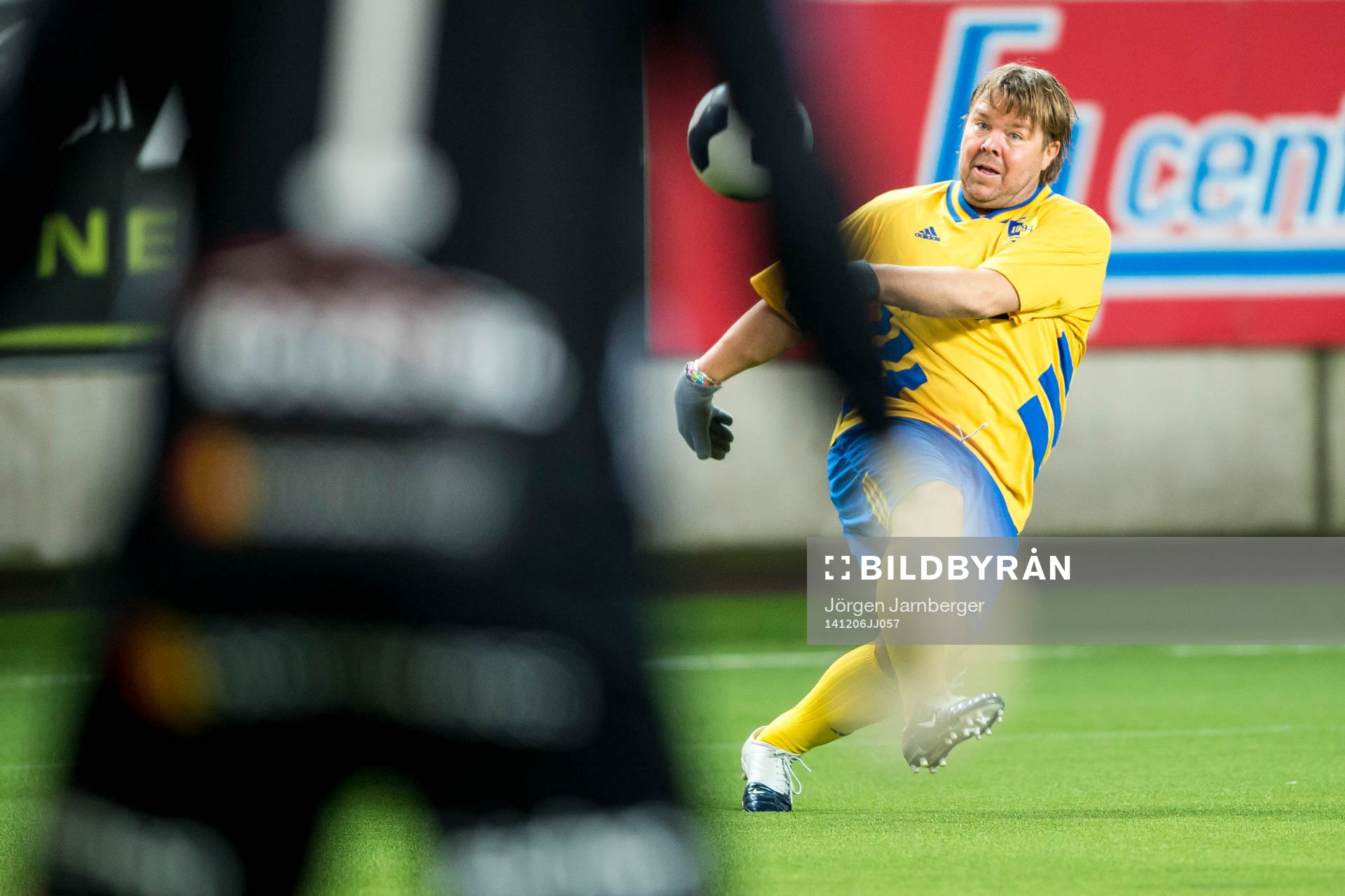 VM94-Lagets Tomas Brolin under Hedra Klas Ingessons fotbollsturnering den 6 december 2014 i Borås.