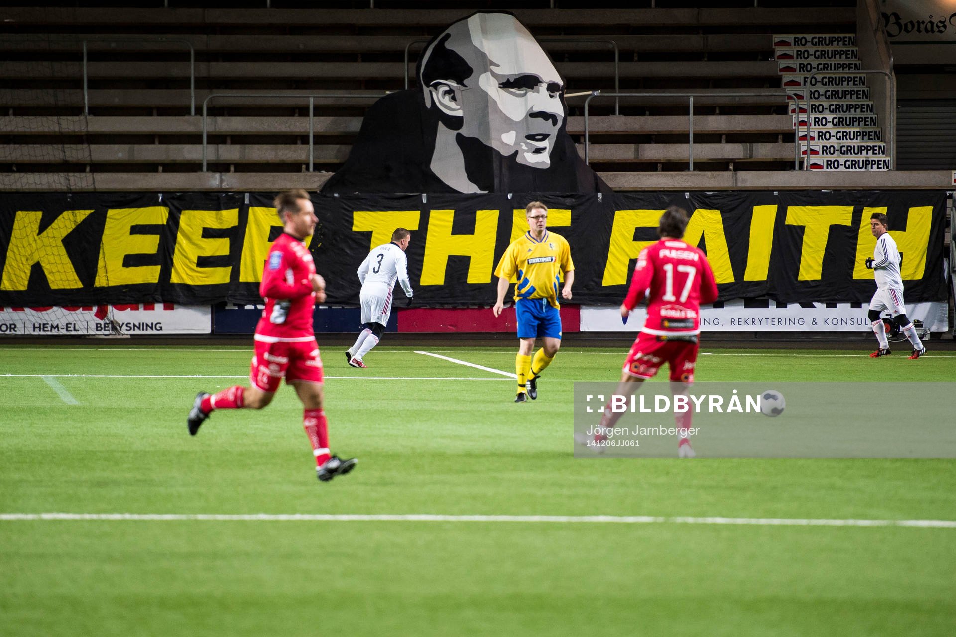 Banderollen med Keep the faith