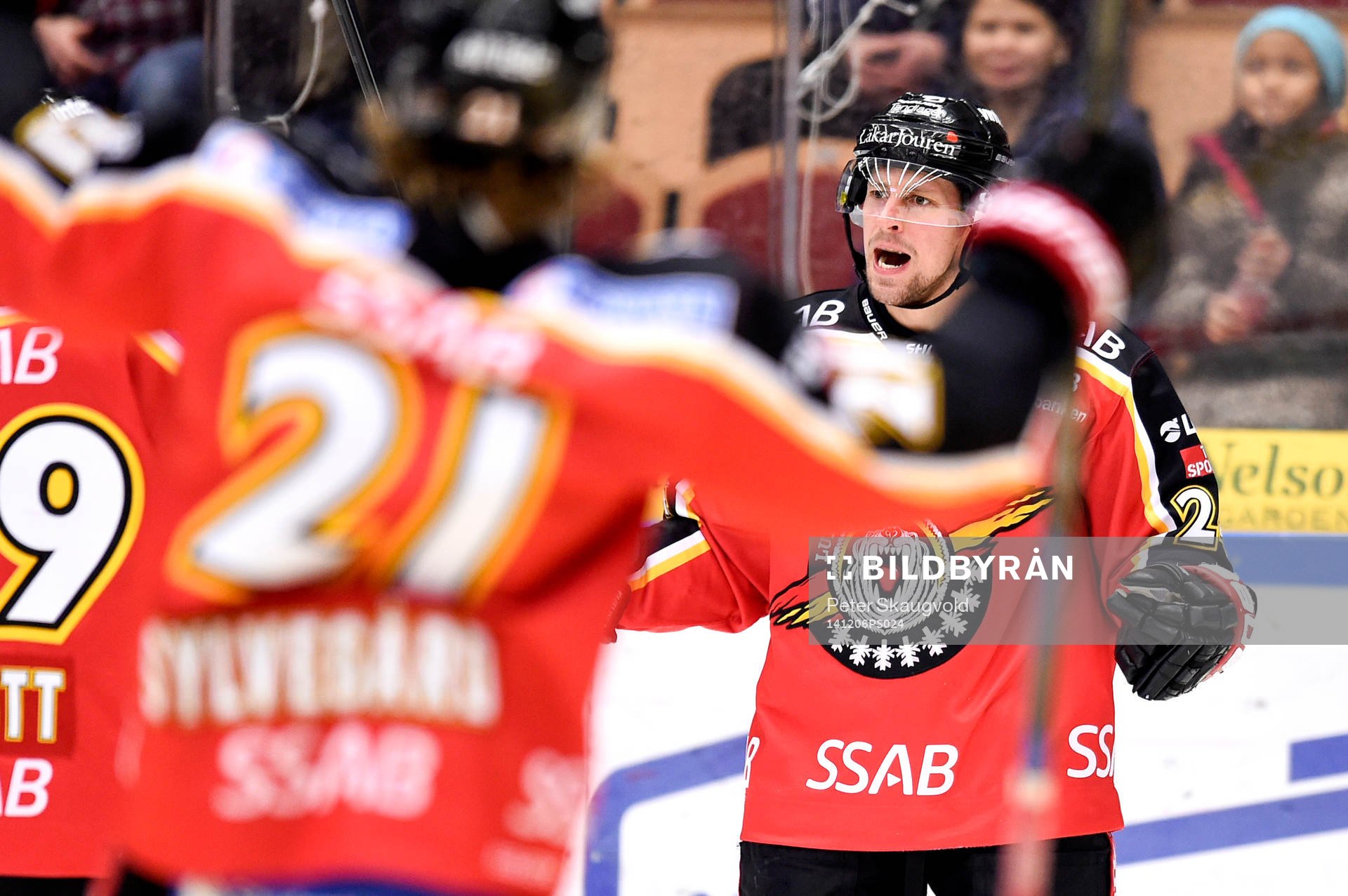 Luleås Cam Abbott jublar