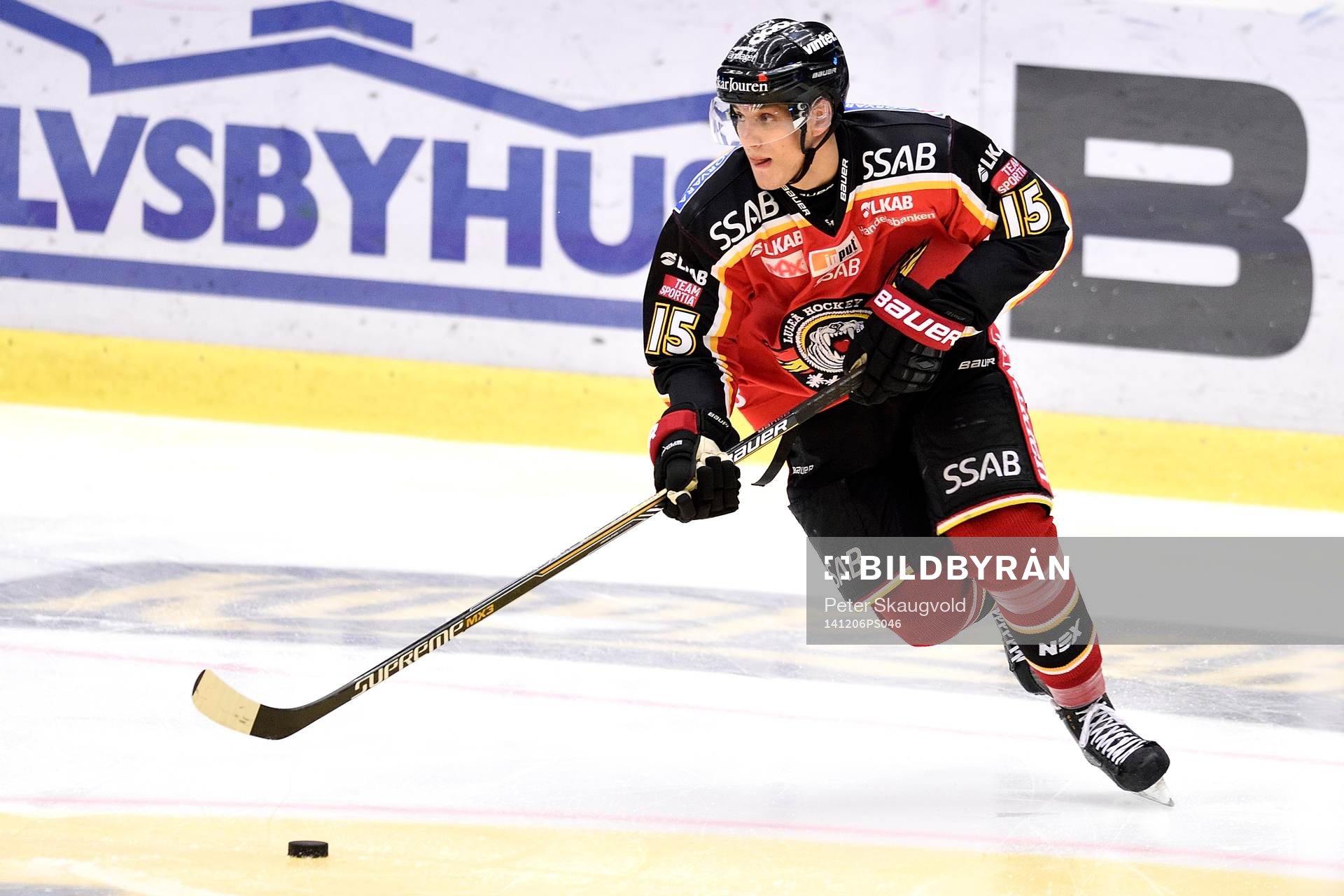 Luleås Christian Jaros med pucken