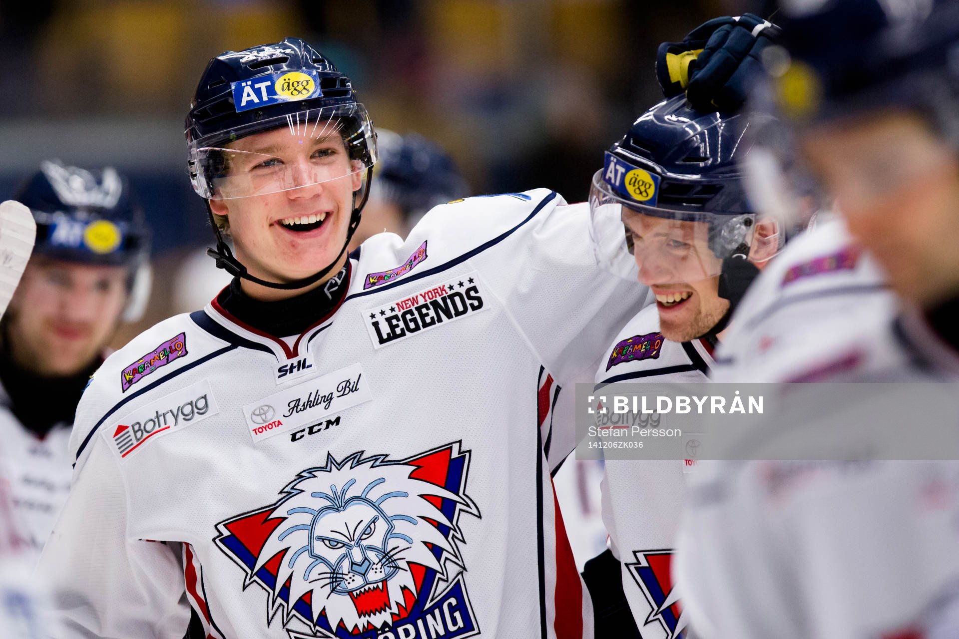 Linköpings Gustav Forsling jublar