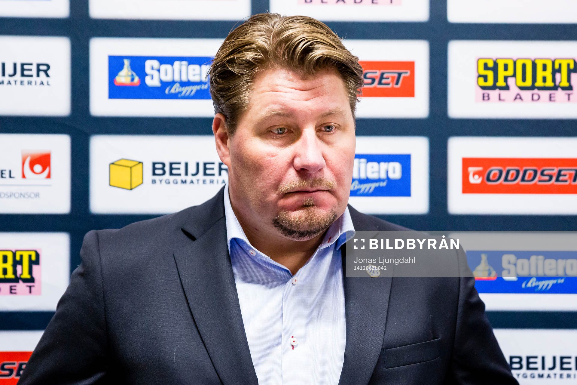 Leksands tränare Andreas Appelgren på presskonferens