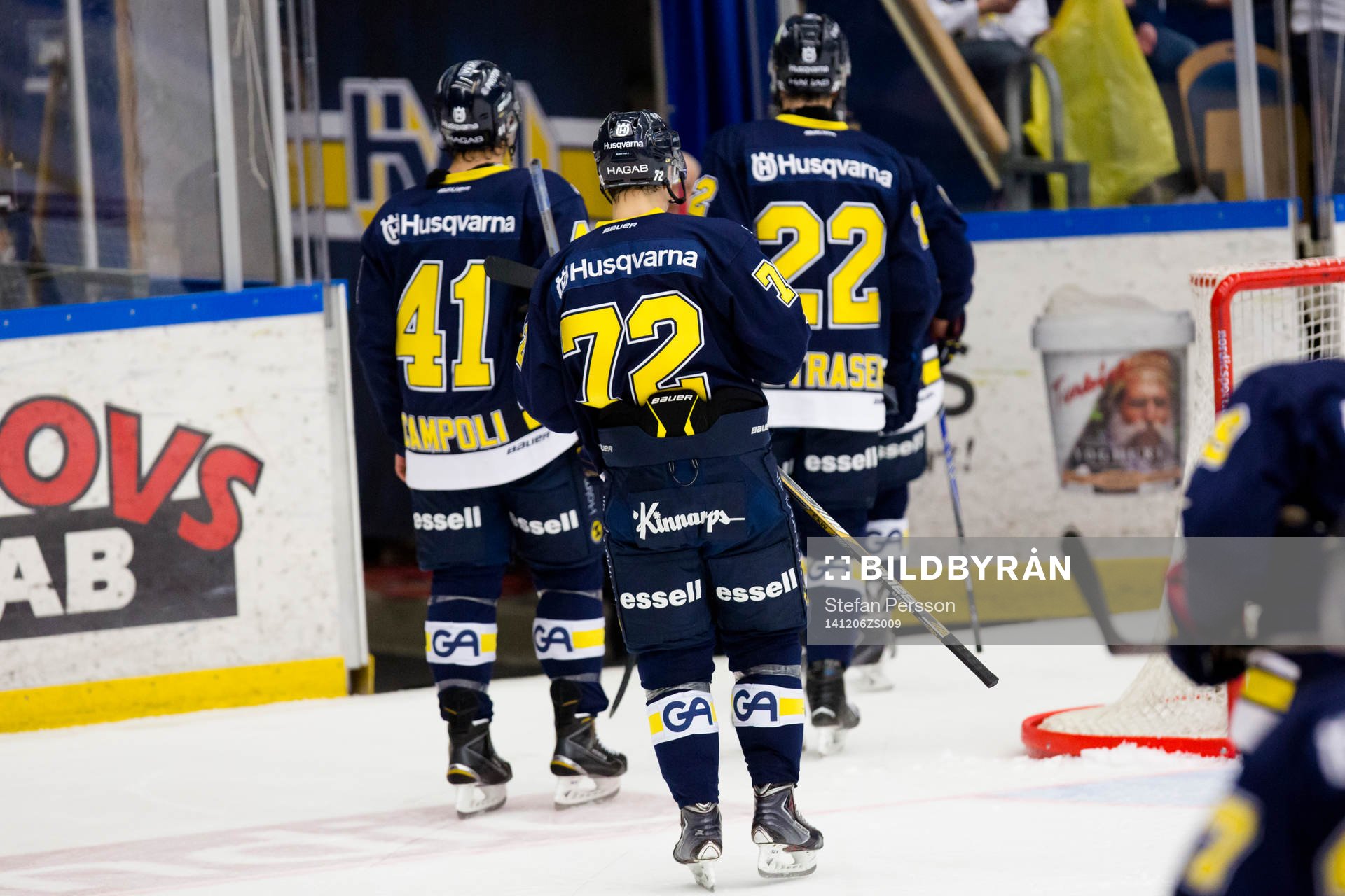 s Chris Campoli, Patrik Carlsson och David Petrasek lämnar