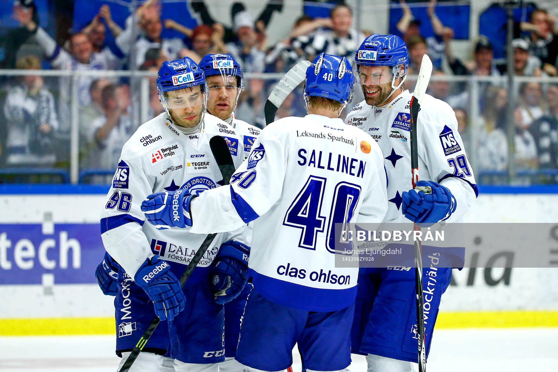 Leksands Fabian Brunnström jublar