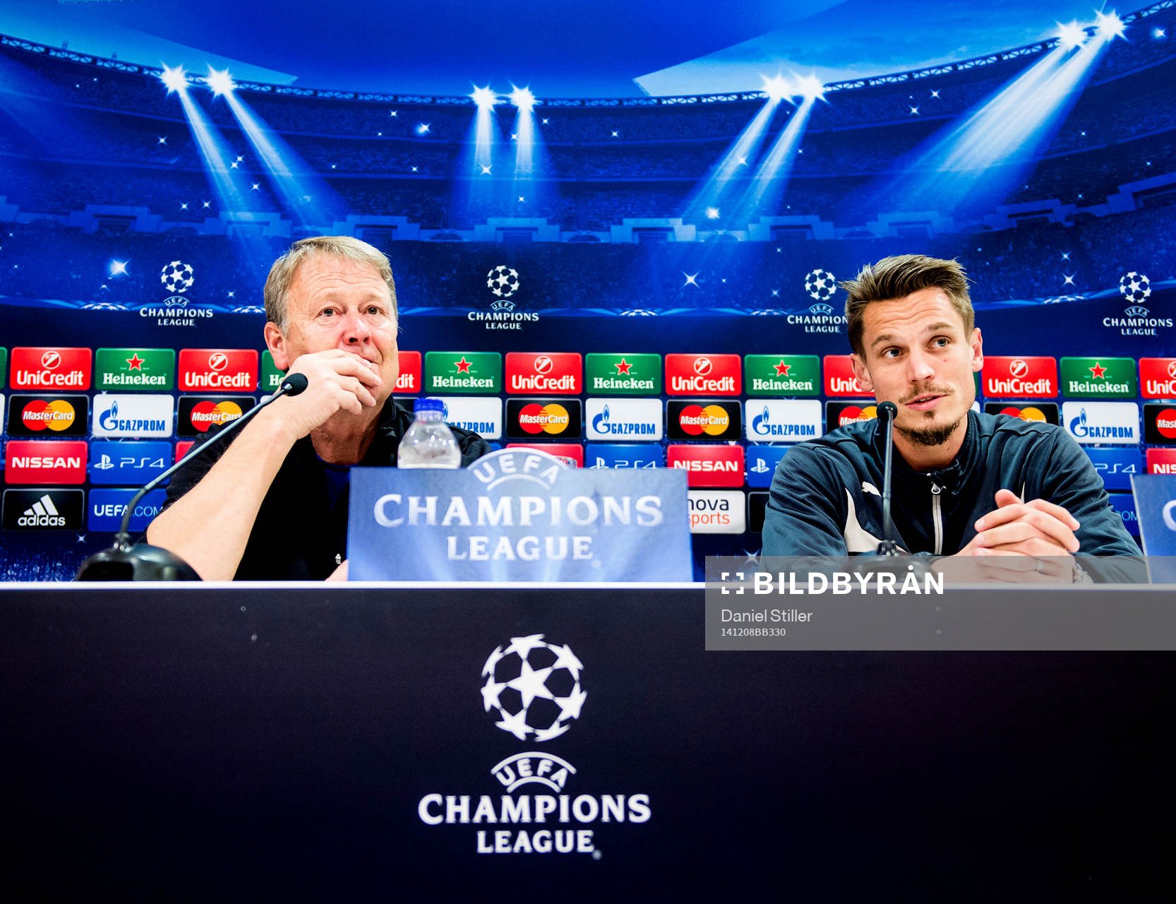 Malmö FFs tränare Åge Hareide och Markus Rosenberg