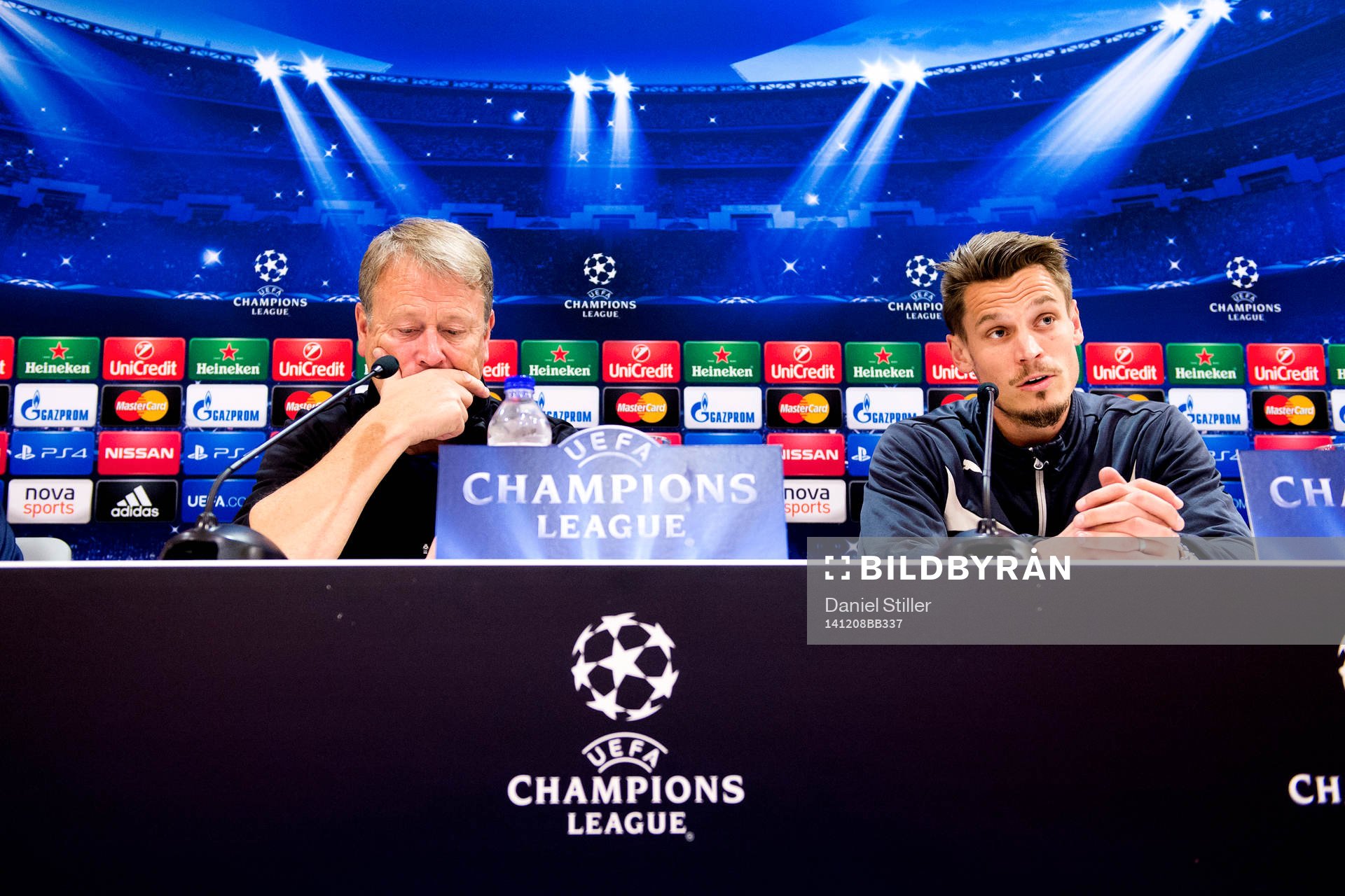 Malmö FFs tränare Åge Hareide och Markus Rosenberg
