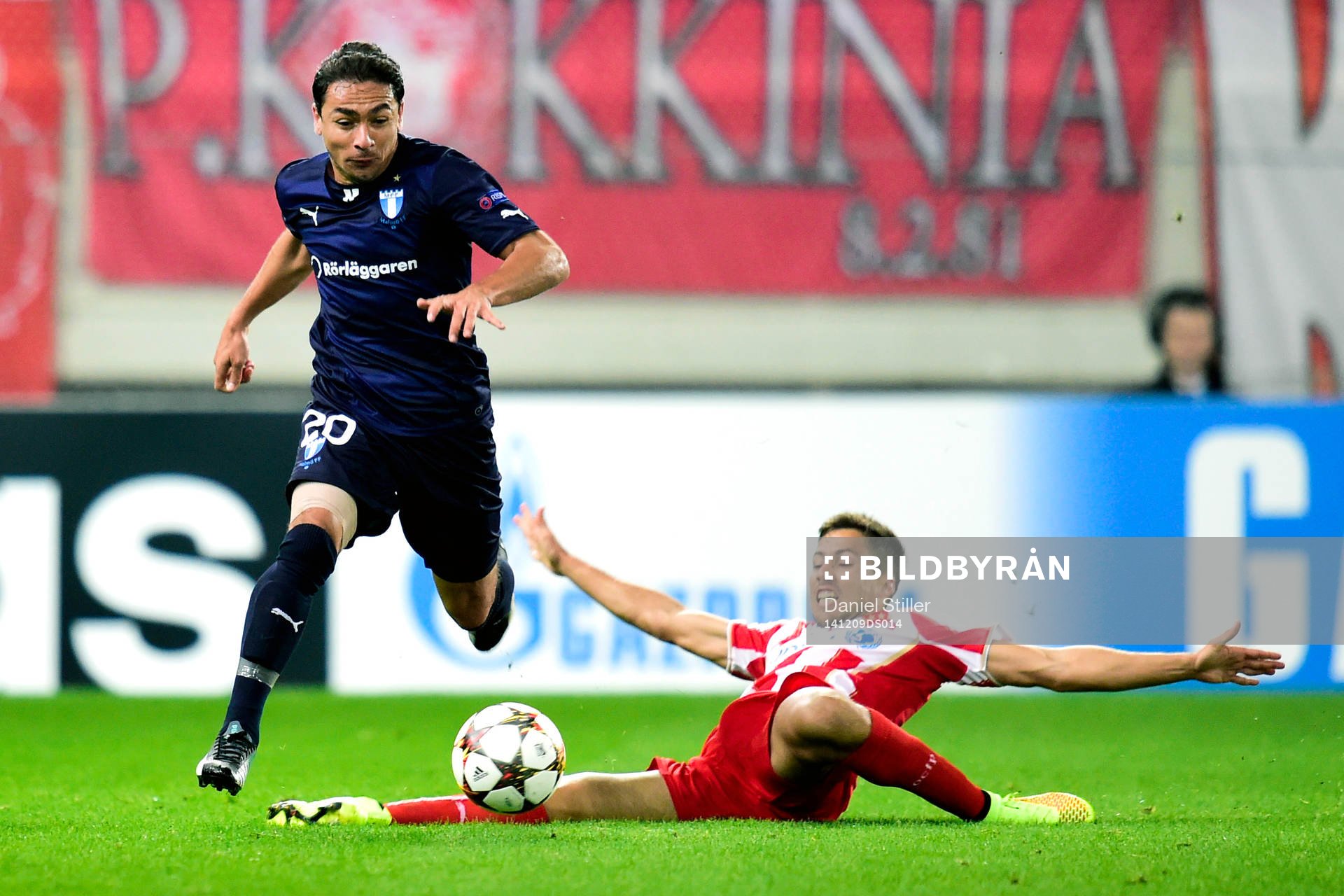 Malmö FFs Ricardinho och Olympiakos David Fuster