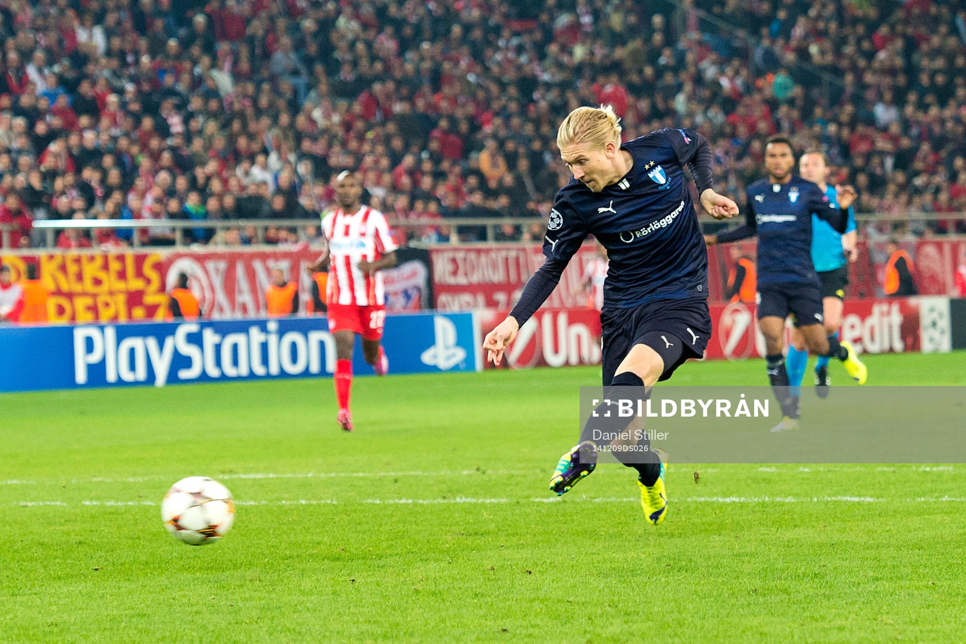 Malmö FFs Simon Kroon gör 1-1