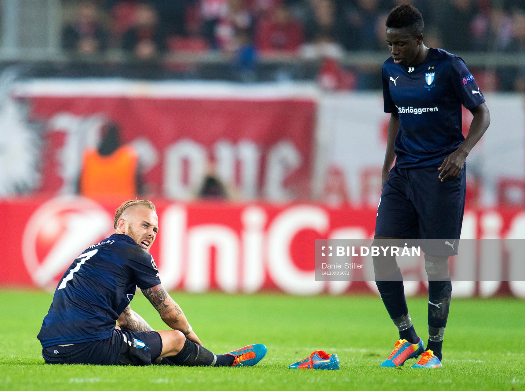 Malmö FFs Magnus Eriksson och Pa Konate